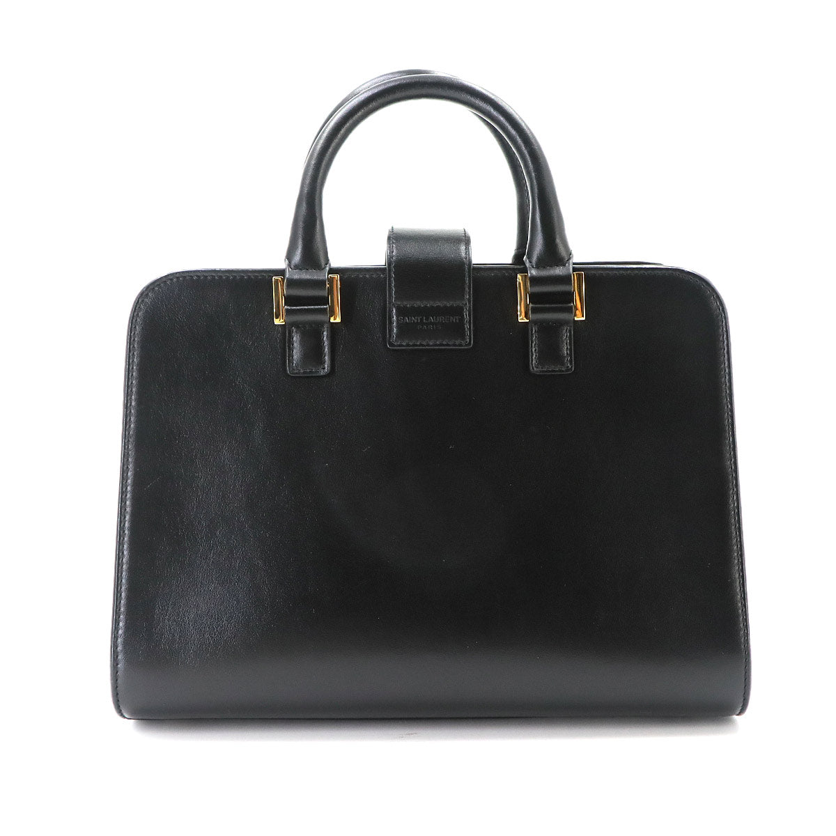 Baby Cabas Hand Shoulder Bag Leather Black 472466