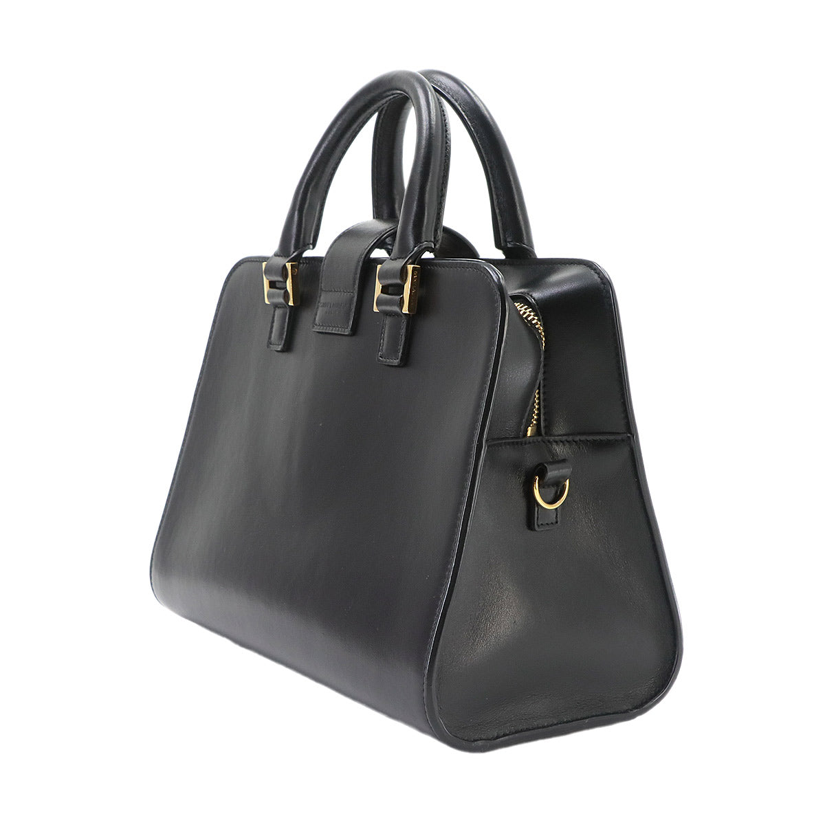 Baby Cabas Hand Shoulder Bag Leather Black 472466