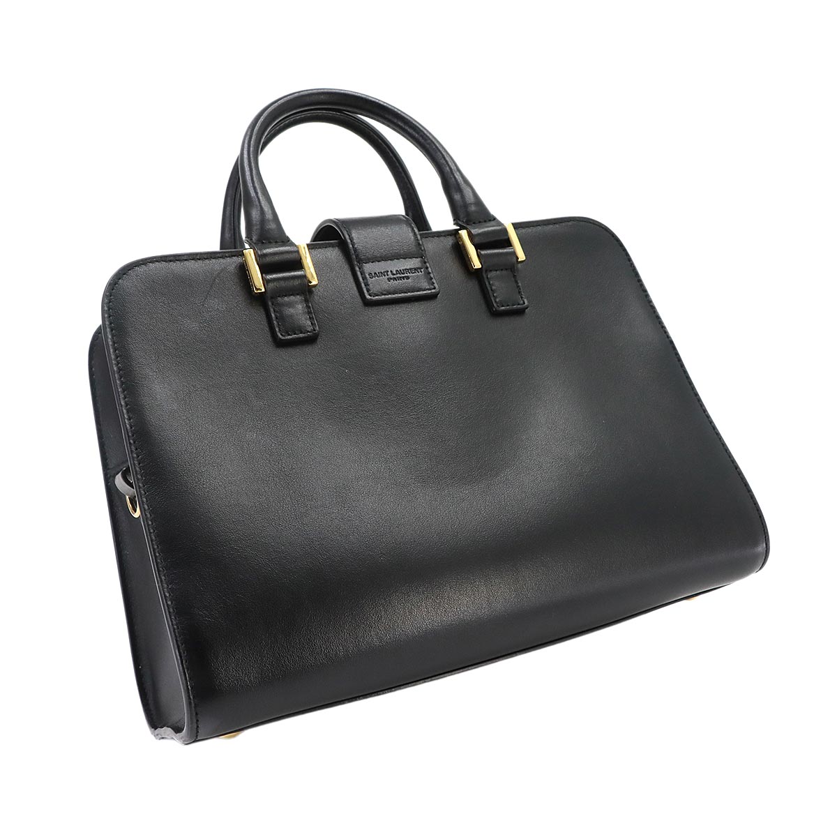 Baby Cabas Hand Shoulder Bag Leather Black 568853