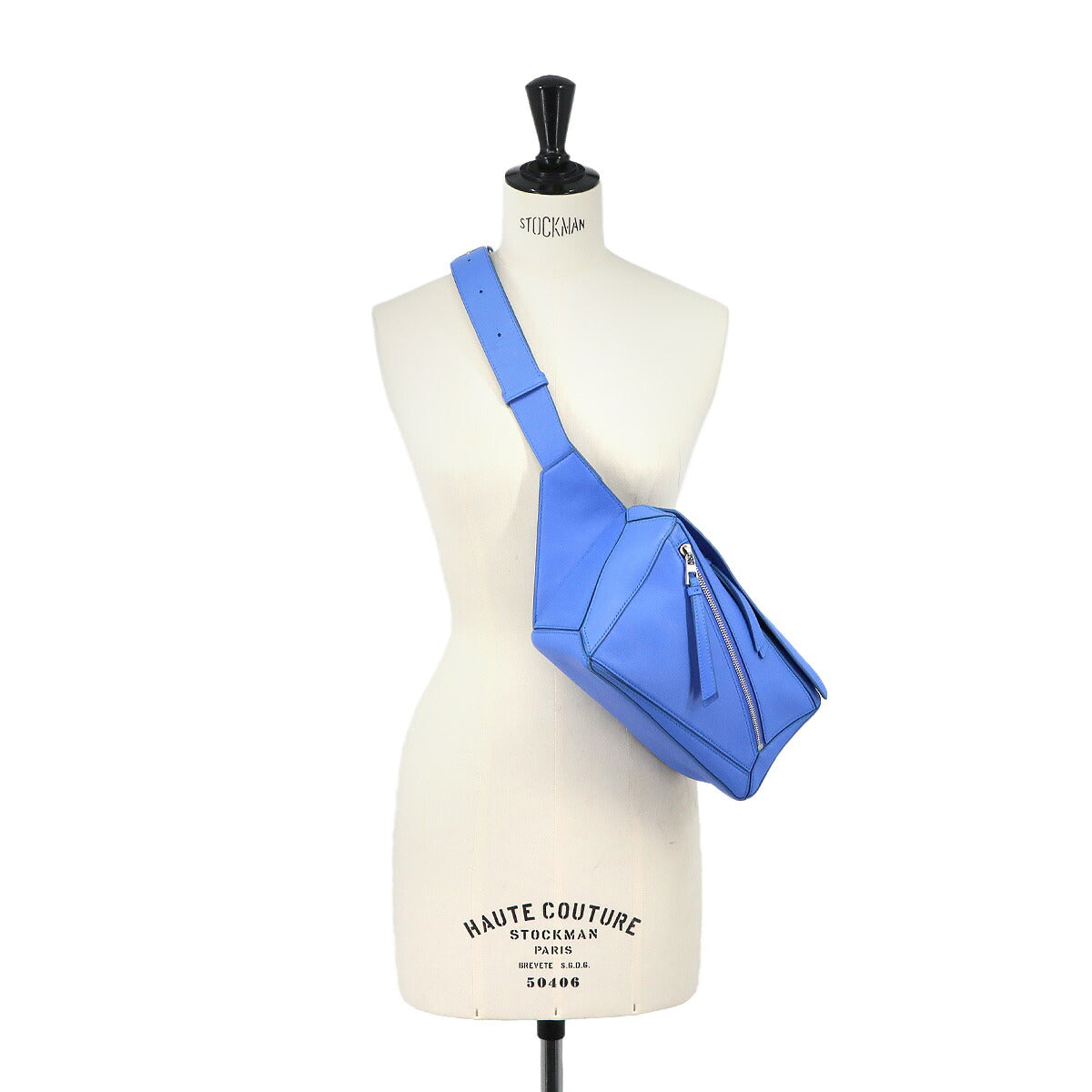 Pazzle Small BumBag Leather Seaside Blue B510P35X09 Crossbody Bag