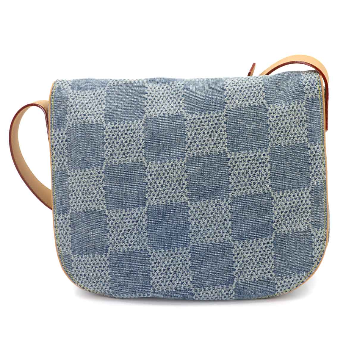 Damier Denim 3D Montsouris Messenger MM Shoulder Bag