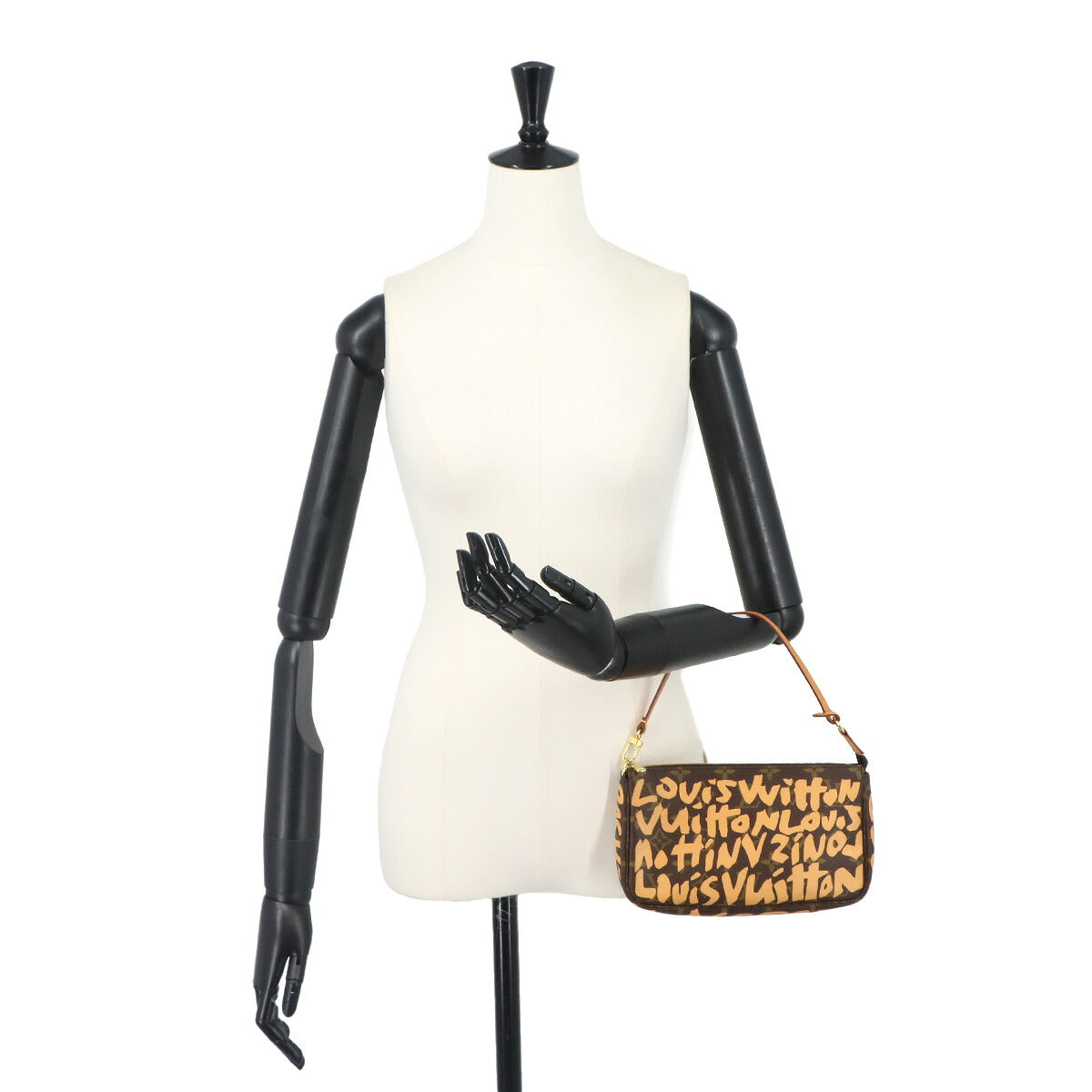Monogram Graffiti Pochette Accessoires Pouch Peach M92193