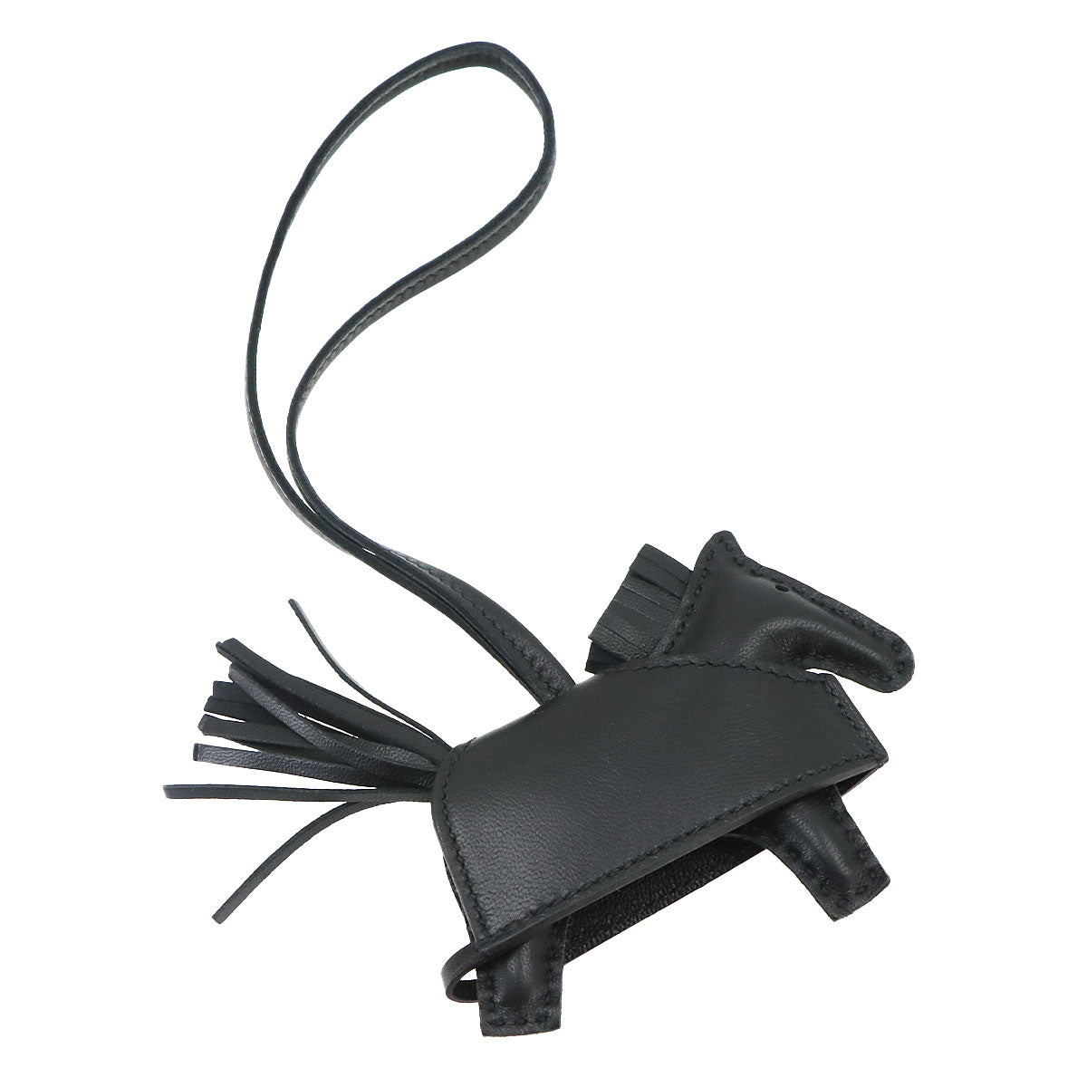 Rodeo Robeo Rock PM Bag Charm Agneau Milo Black