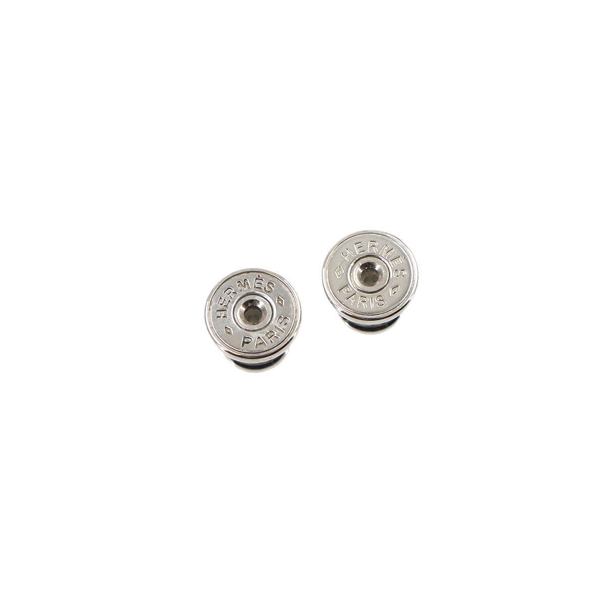 Chaine d H Earrings Buffalo Horn Brown Silver Accessory