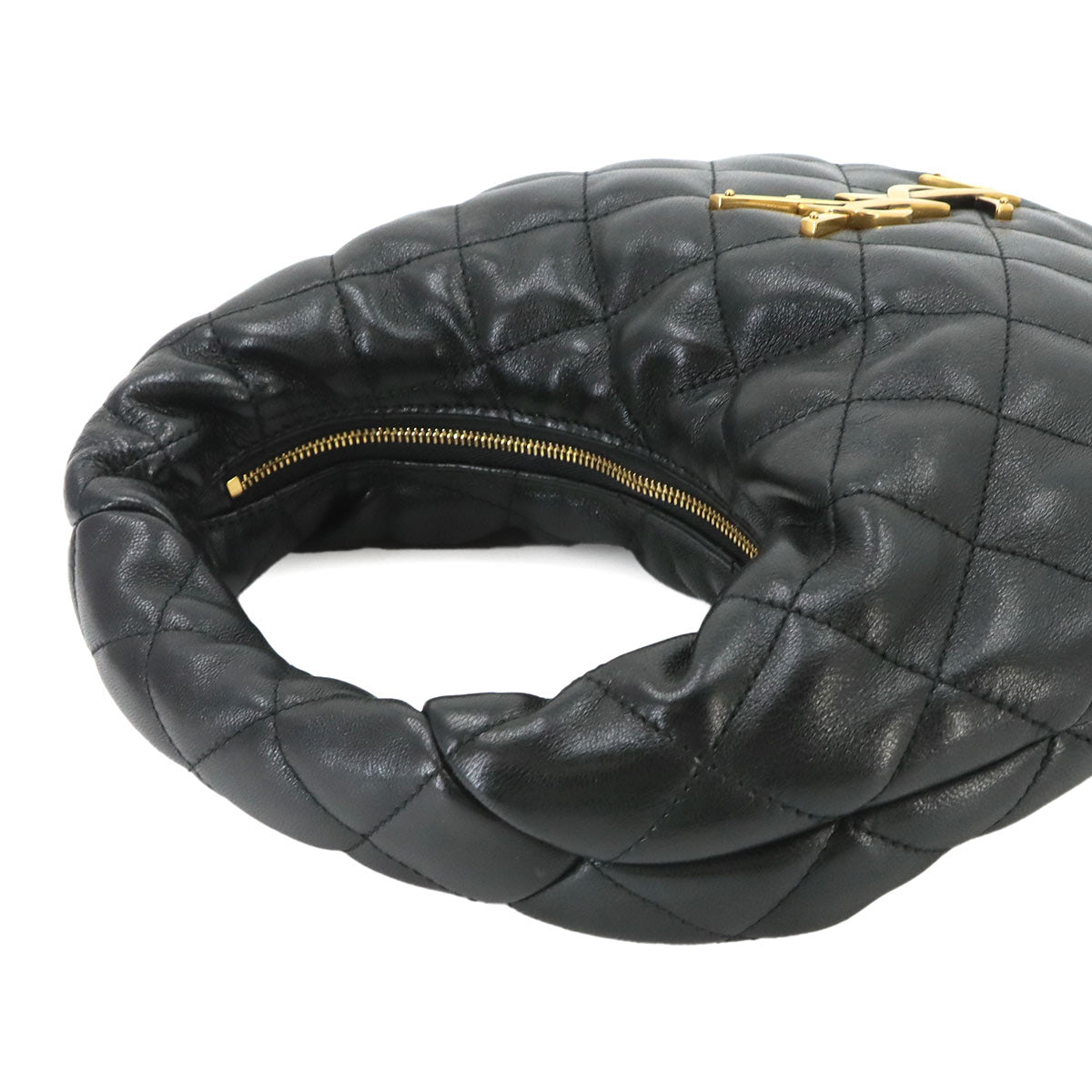 ICARINO Hand Bag Leather Black 851689 Purse