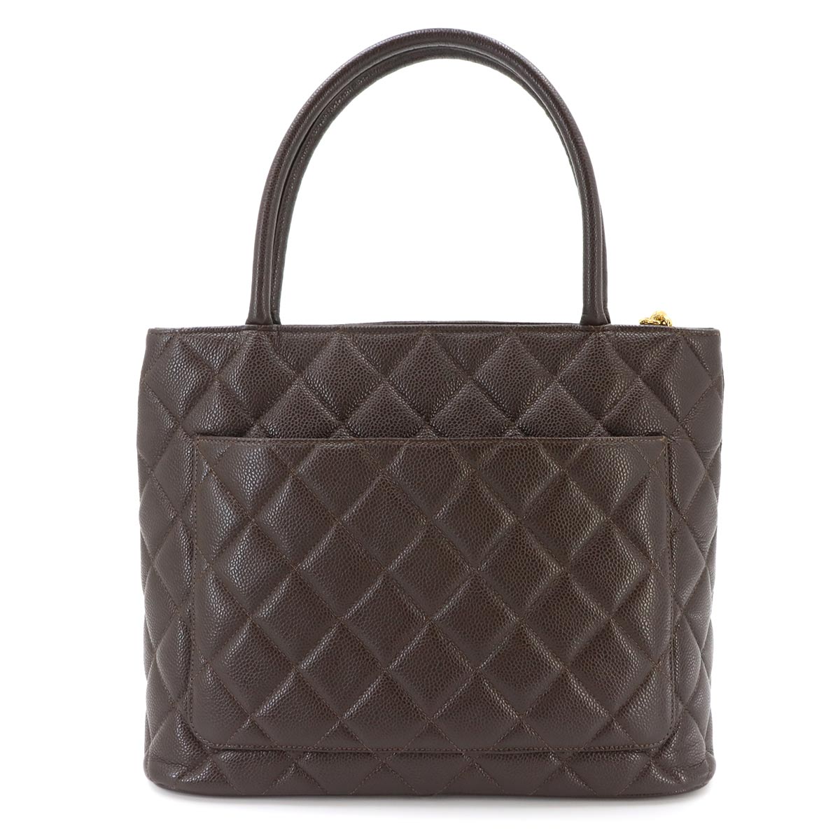 Medallion Tote Bag Leather Brown A01804 Coco Logos