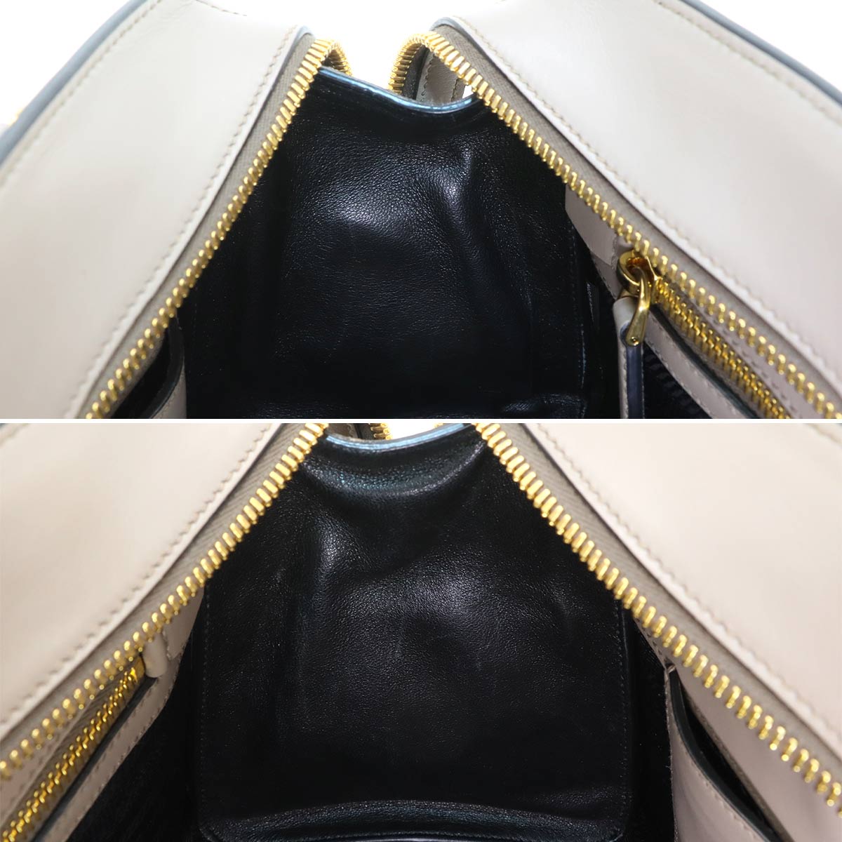 2way Hand Shoulder Bag Saffiano Leather Gray 1BA164 Purse