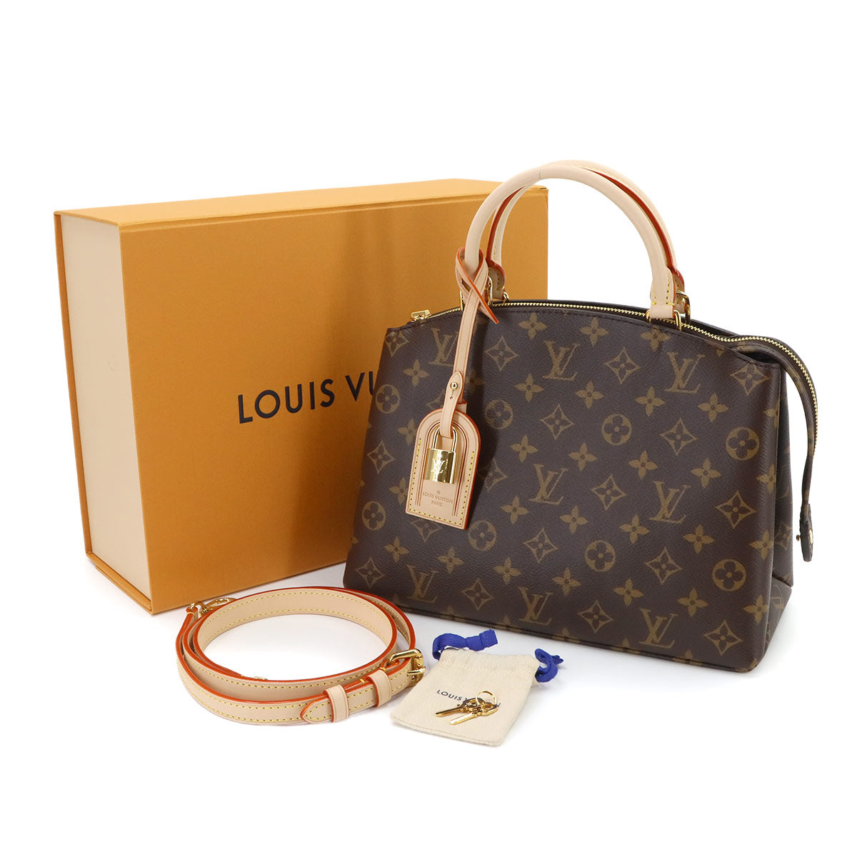Monogram Petit Palais PM Hand Shoulder Bag Brown M45900