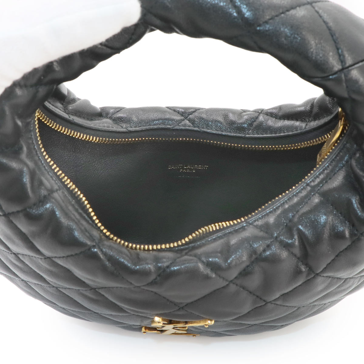 ICARINO Hand Bag Leather Black 851689 Purse