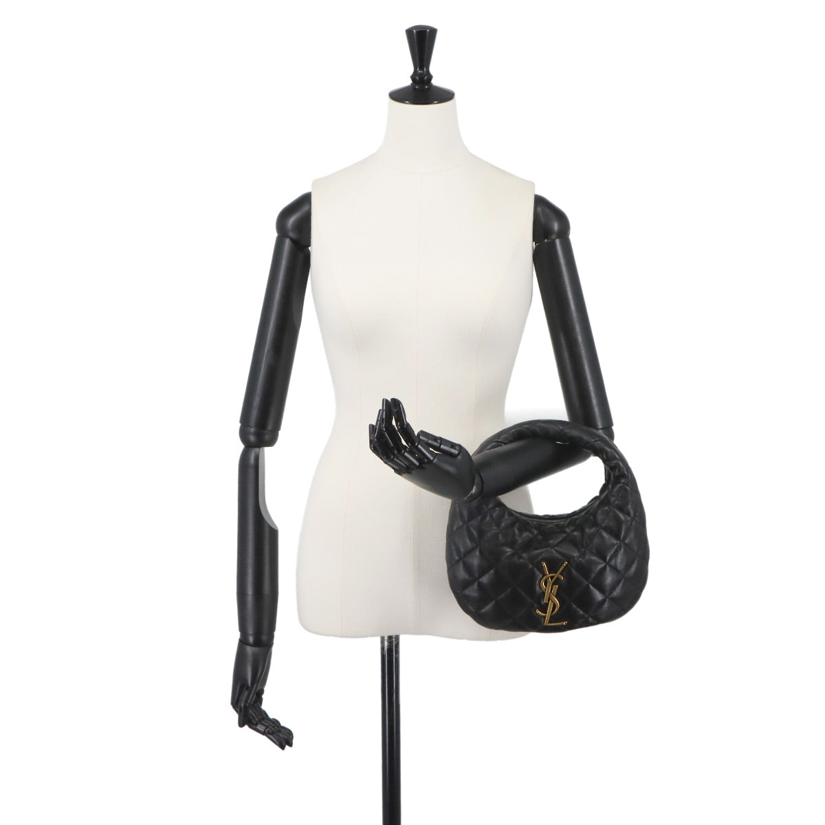 ICARINO Hand Bag Leather Black 851689 Purse