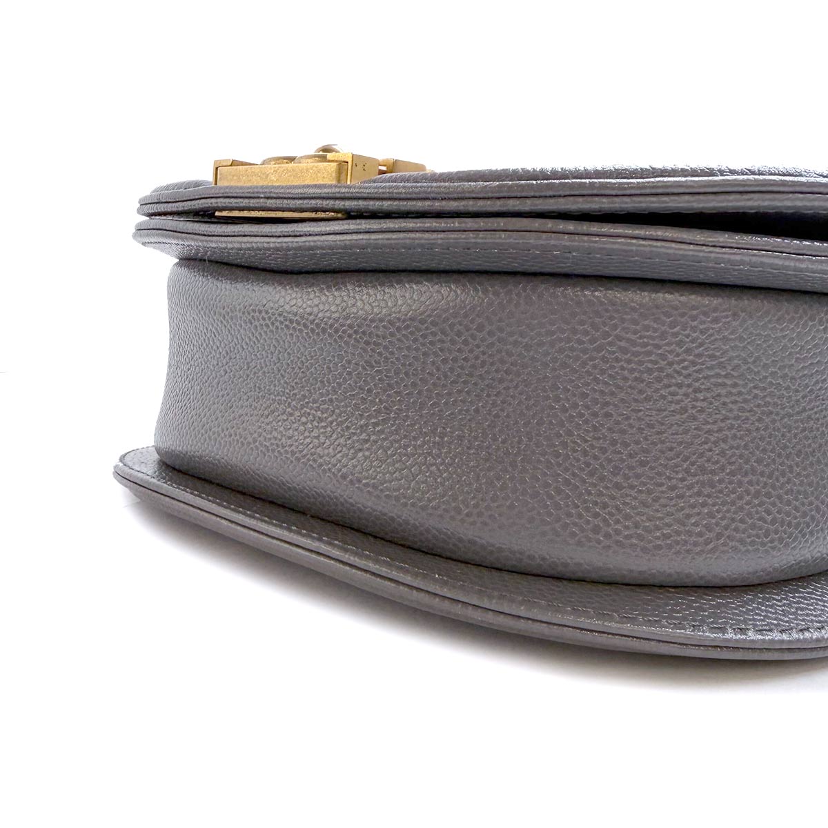 Boy CHANEL Small Chain Shoulder Bag Gray AS3350
