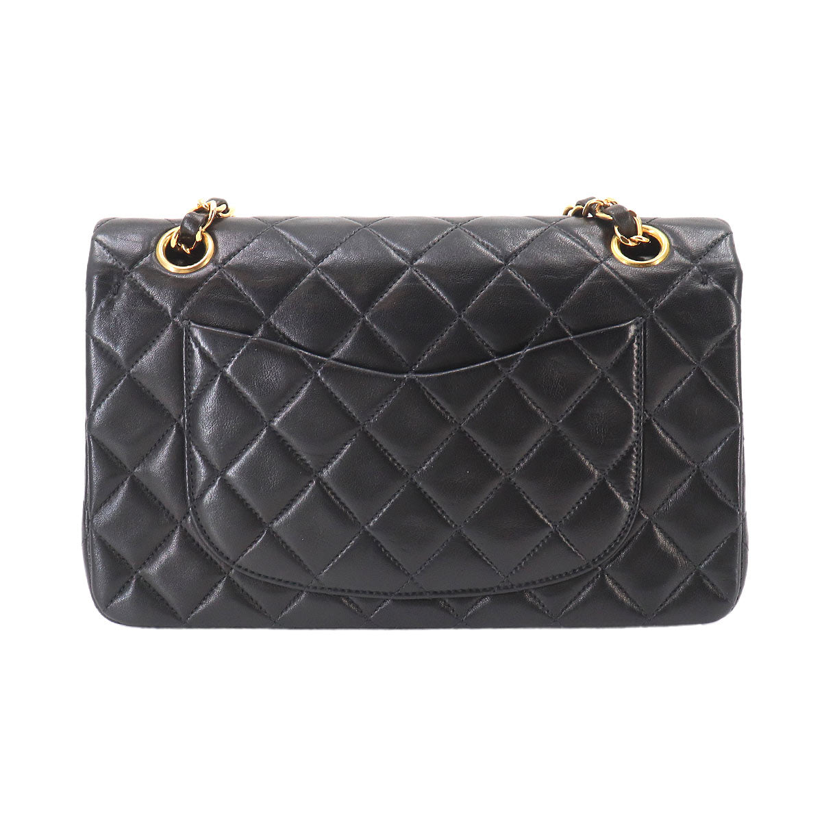 Matelasse 23 Chain Shoulder Bag Leather Black A01113 Vintage