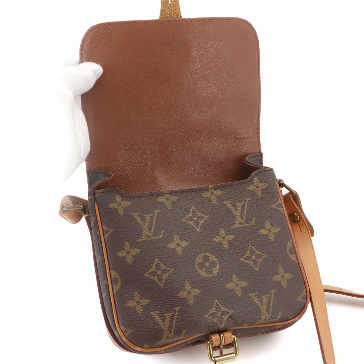 Monogram Mini Cartouchiere Shoulder Bag Brown M51254
