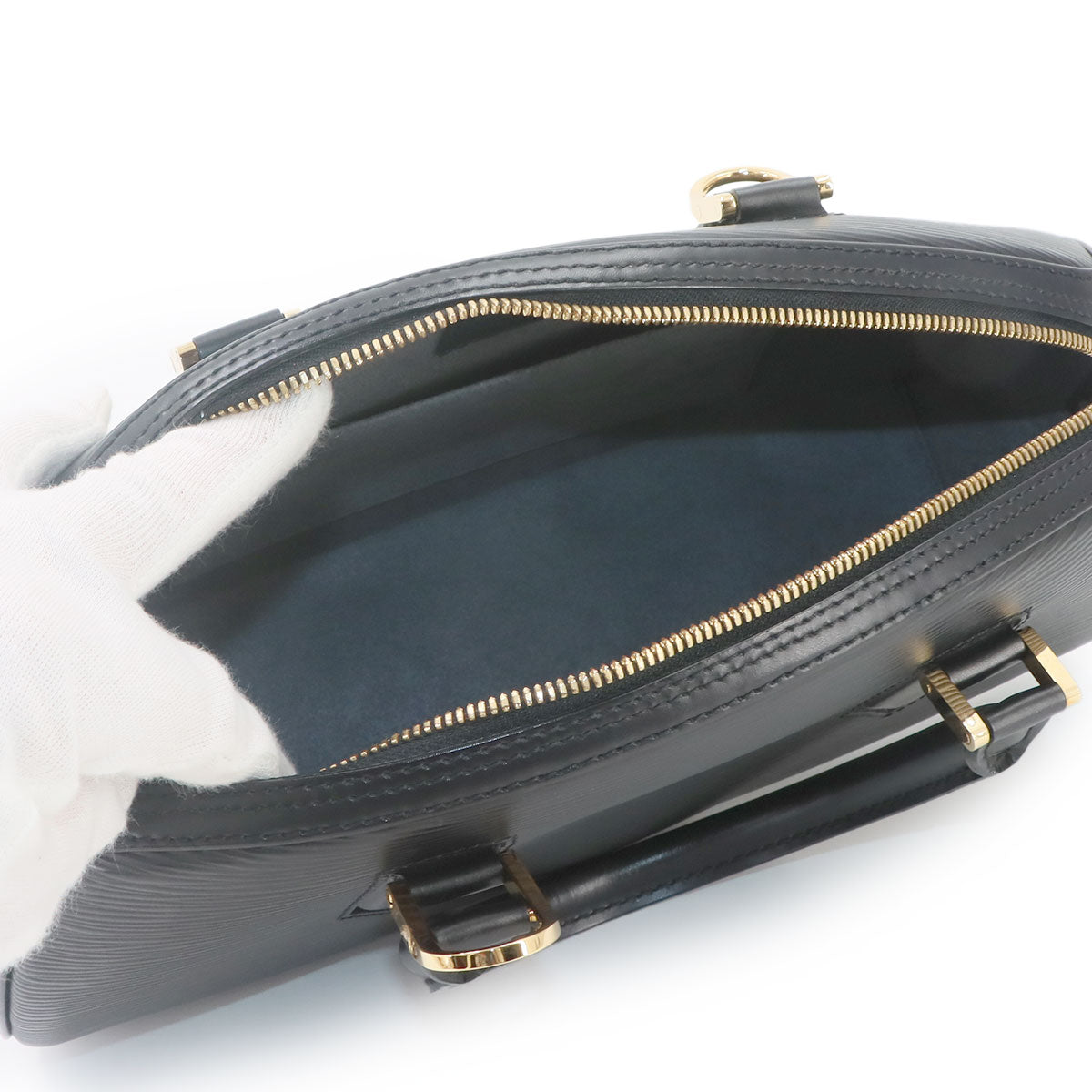 LOUIS VUITTON Epi Jasmine Hand Bag Leather Noir M52082 Black Purse