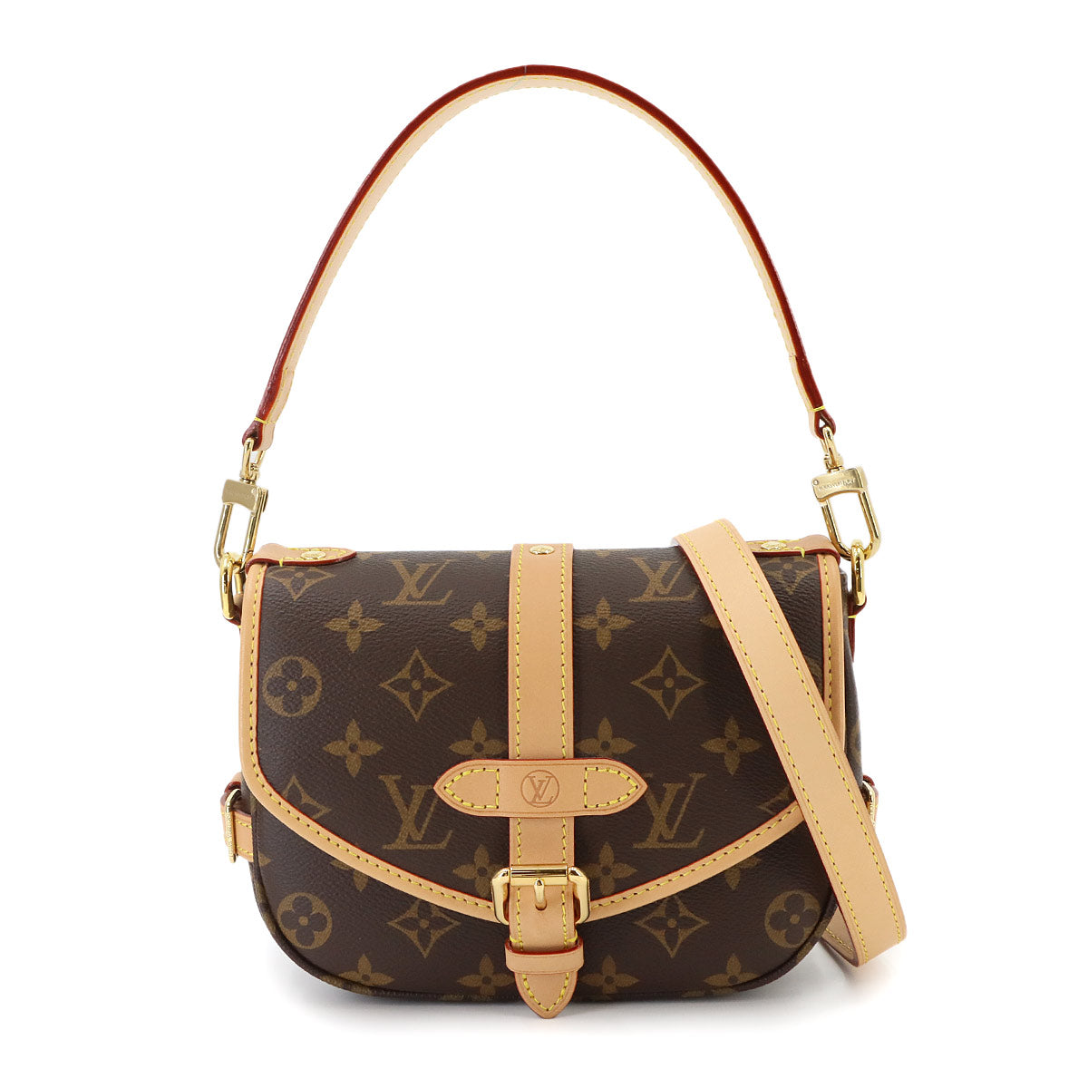 Monogram Saumur BB 2way Hand Shoulder Bag Brown M46740