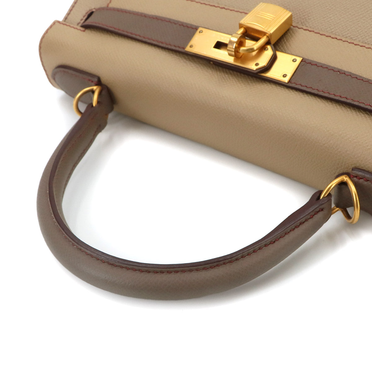 Kelly 28 SPO Personal order 2way Hand Bag Epsom Trench Etoupe