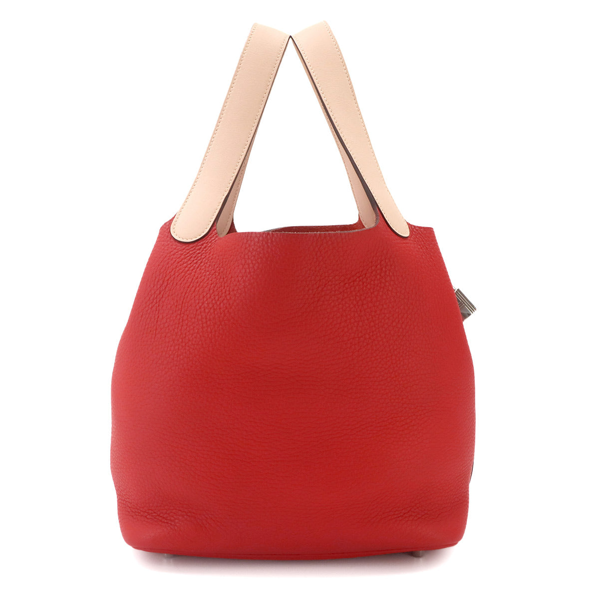 Picotin Lock Touch MM Hand Bag Taurillon Clemence Swift Red Pink