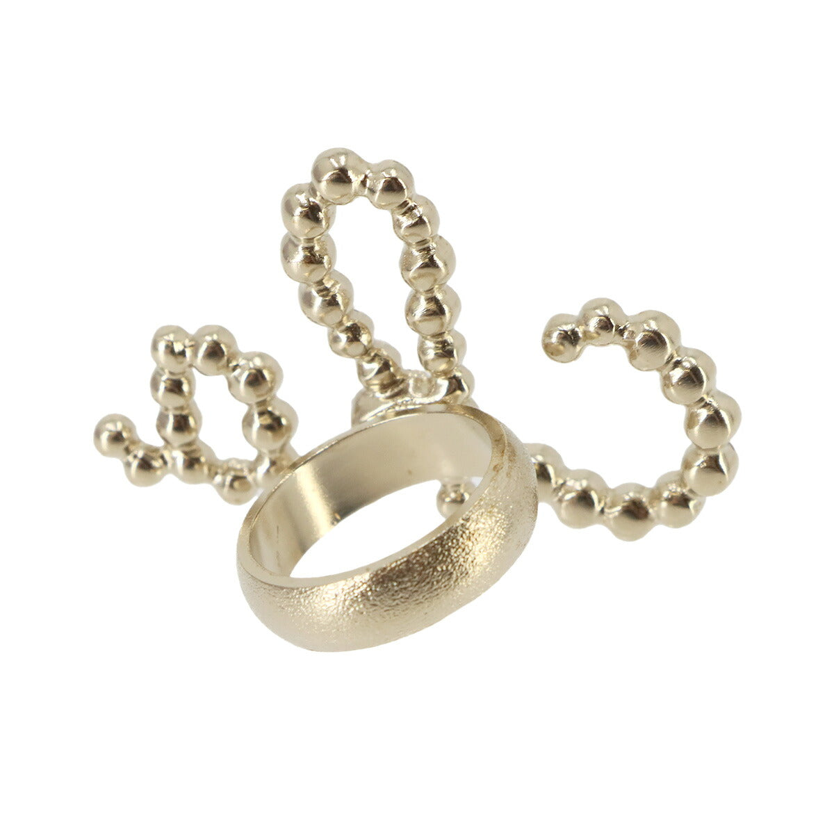 Ring 2Piece Set Rhinestone Gold Sizes 10 Sizes 12