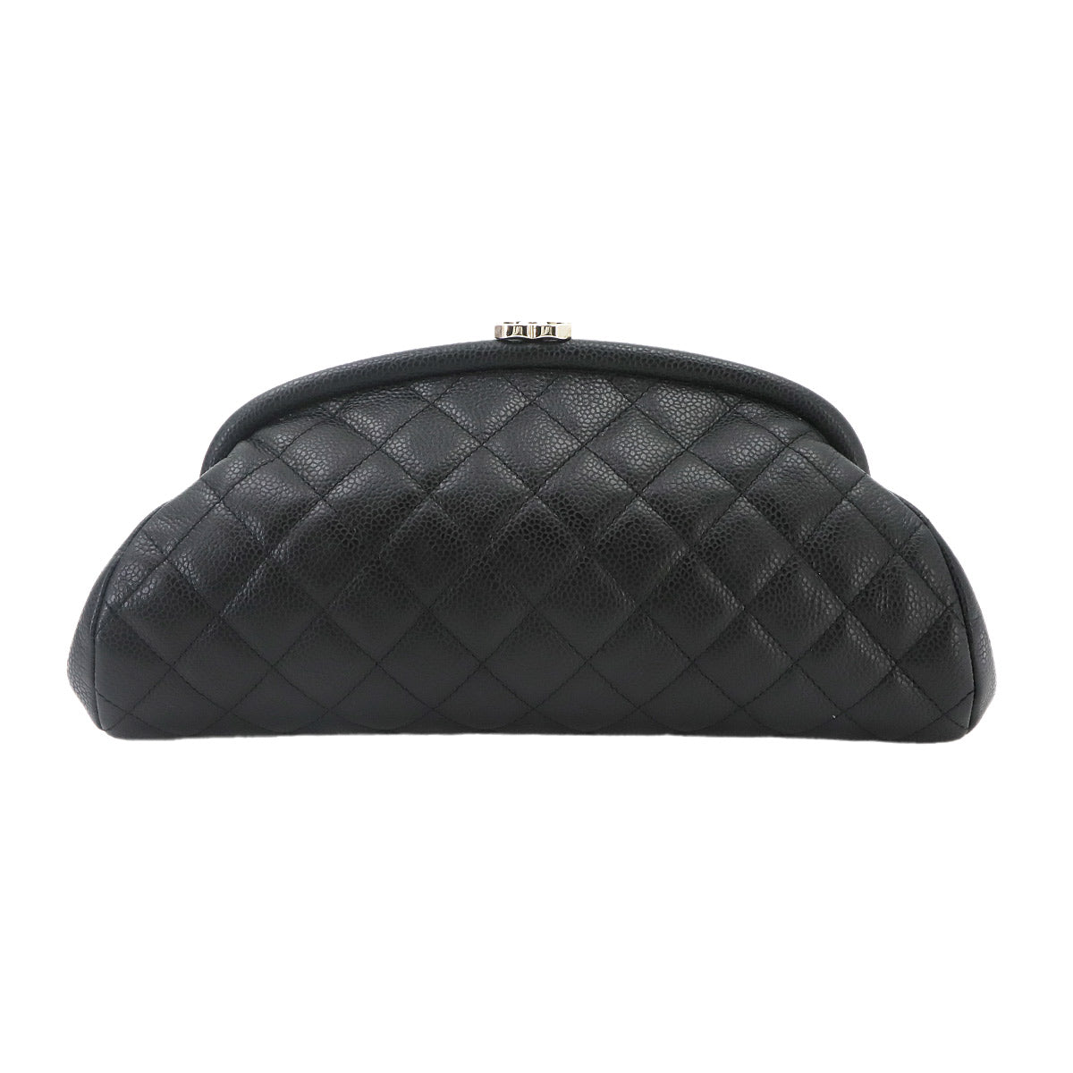 Matelasse Clutch Bag Leather Black A32342 Purse