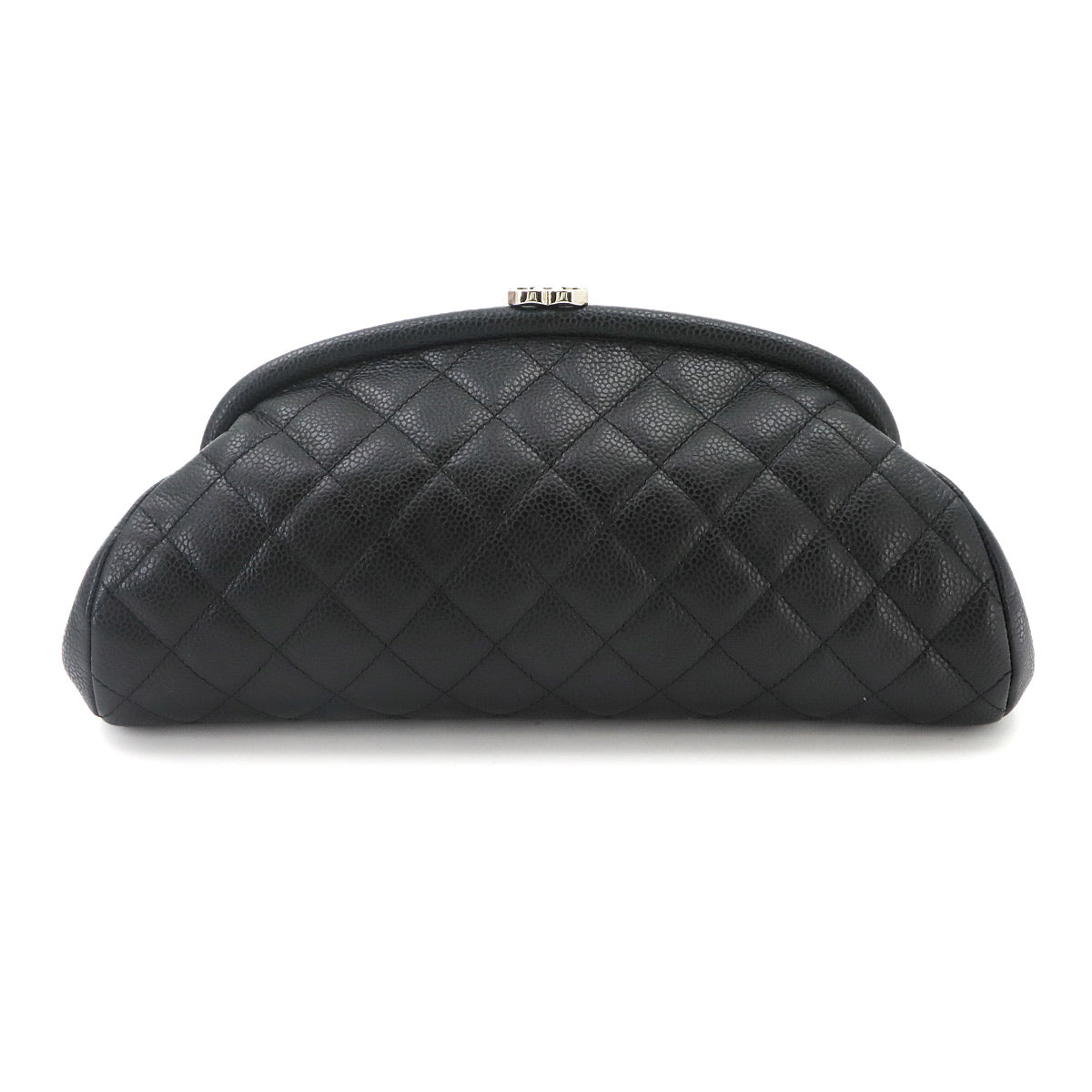 Matelasse Clutch Bag Leather Black A32342 Purse
