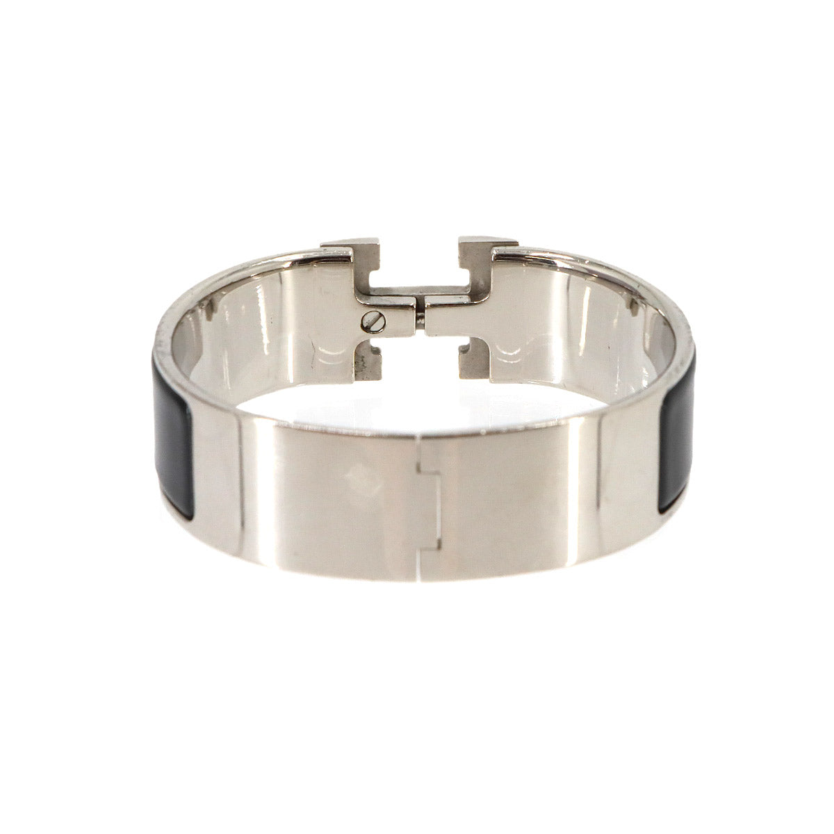 Clic Clac H PM Bangle Black Silver Accessory