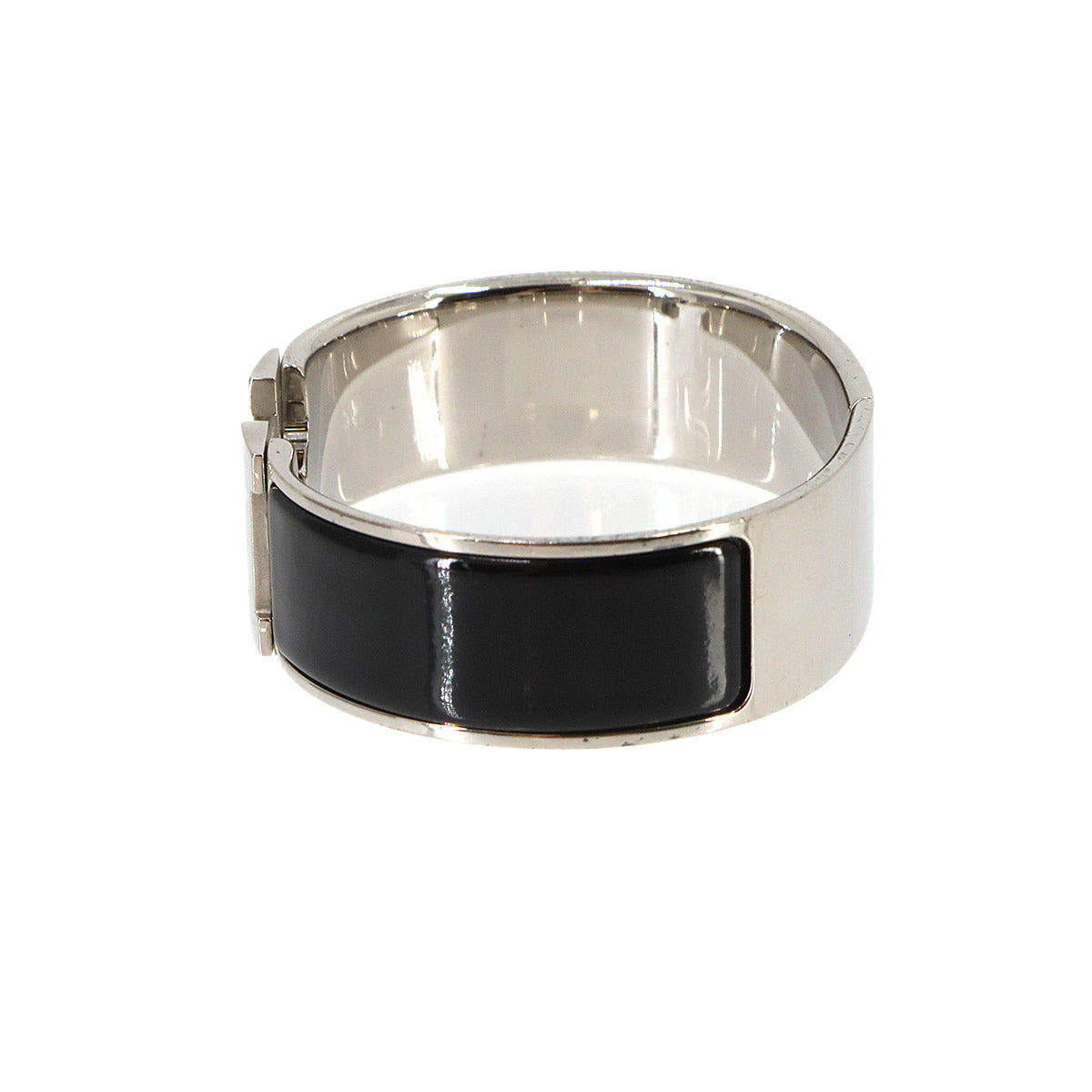 Clic Clac H PM Bangle Black Silver Accessory