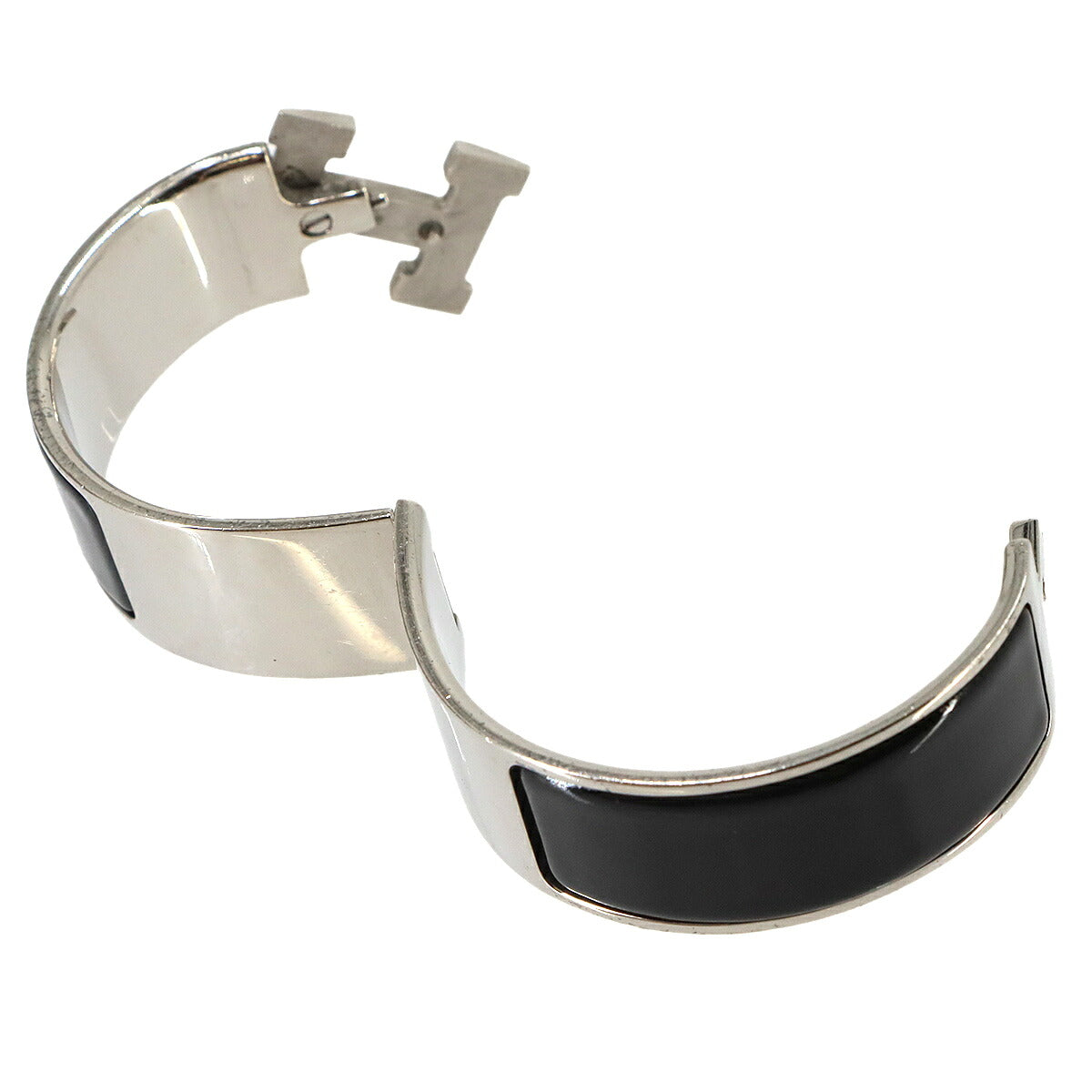 Clic Clac H PM Bangle Black Silver Accessory