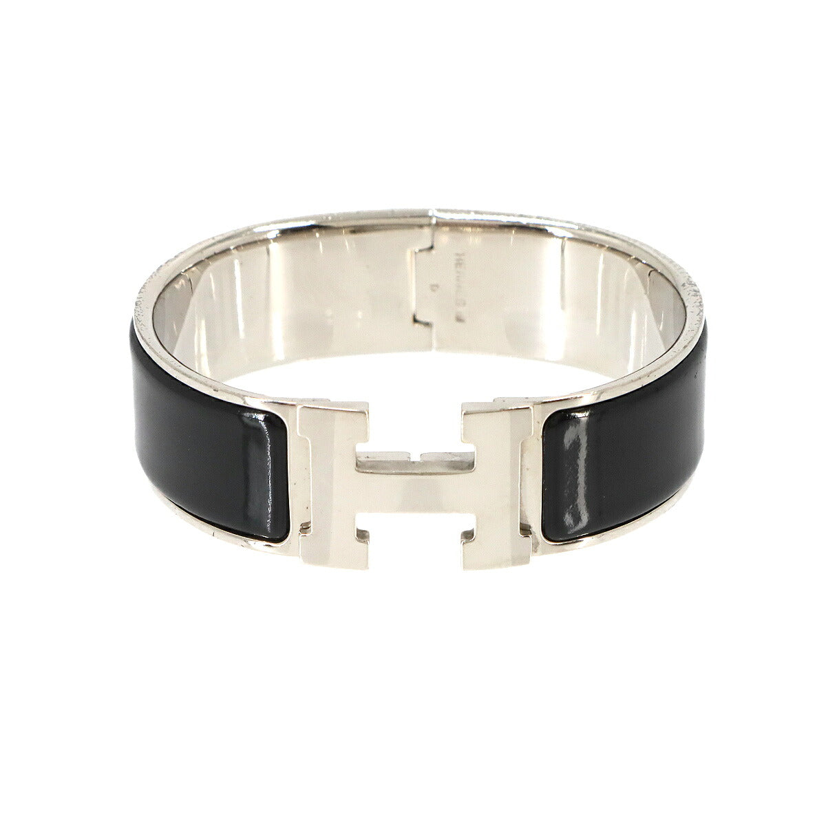 Clic Clac H PM Bangle Black Silver Accessory