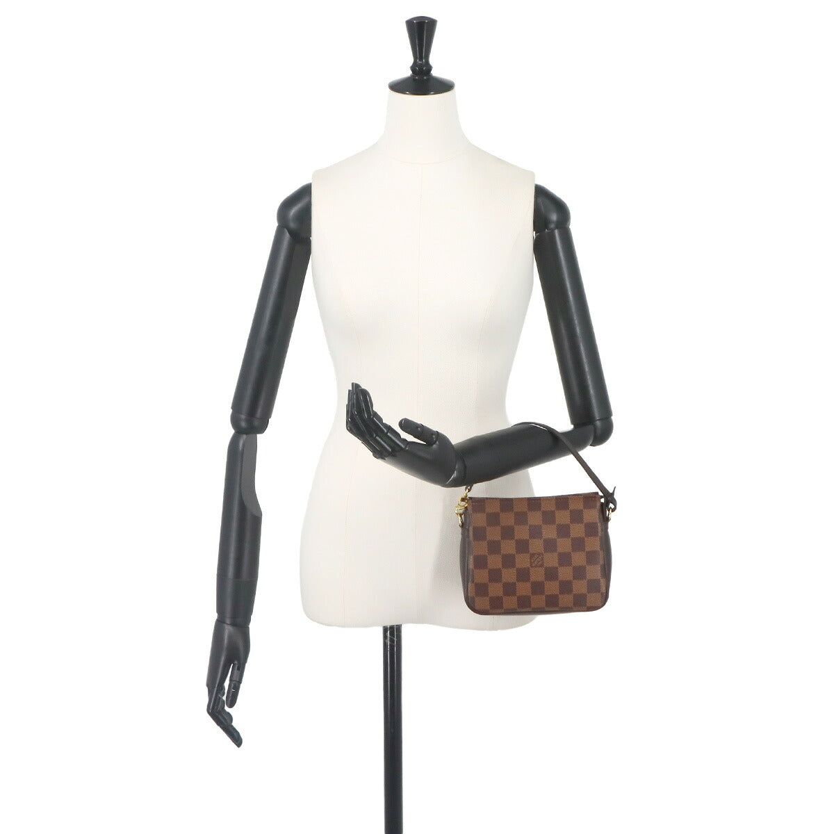 Damier Truth Makeup Pouch Hand Bag Ebene N51982 Purse