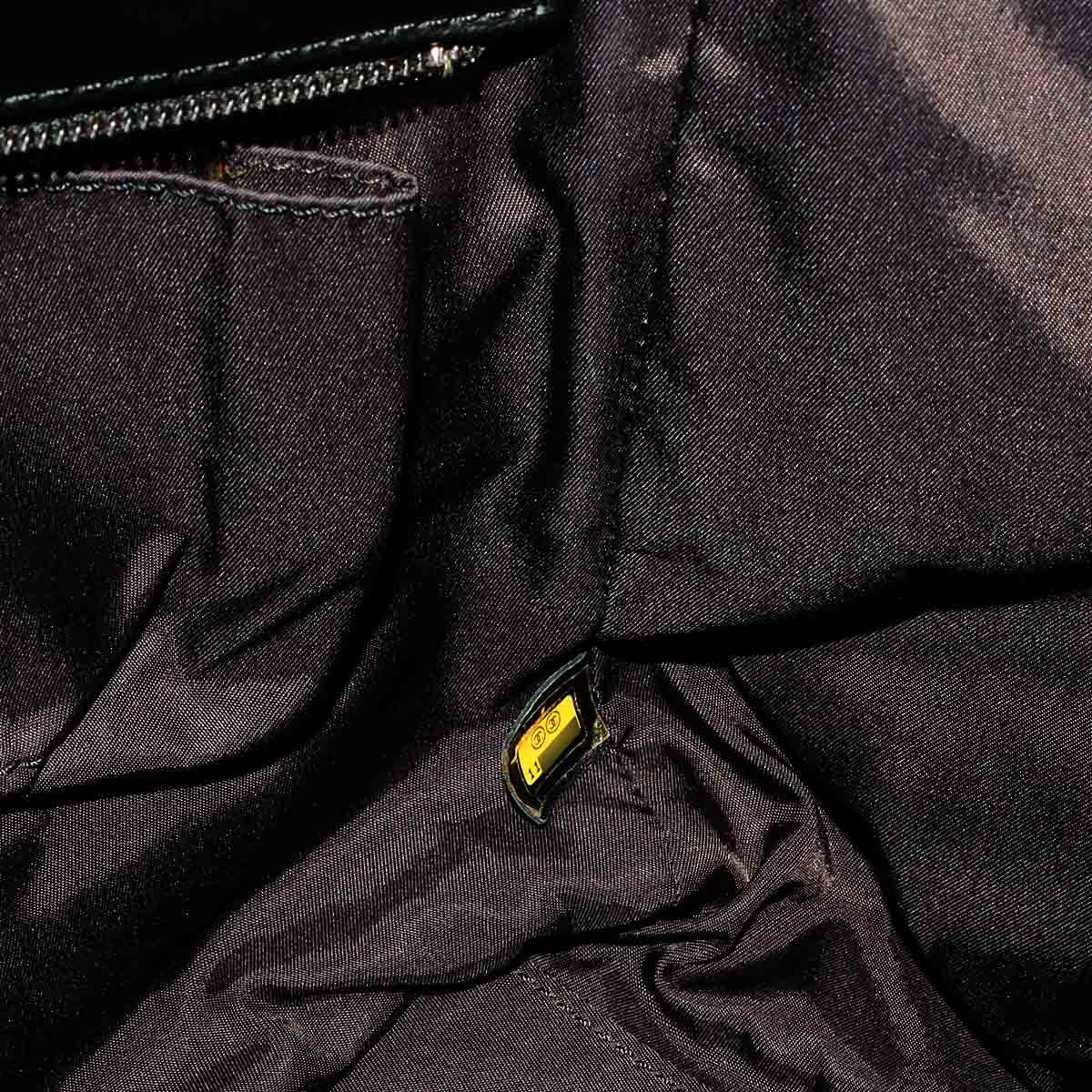 Paris Biarritz GM Tote Bag PVC Nylon Leather Black A34210 Purse
