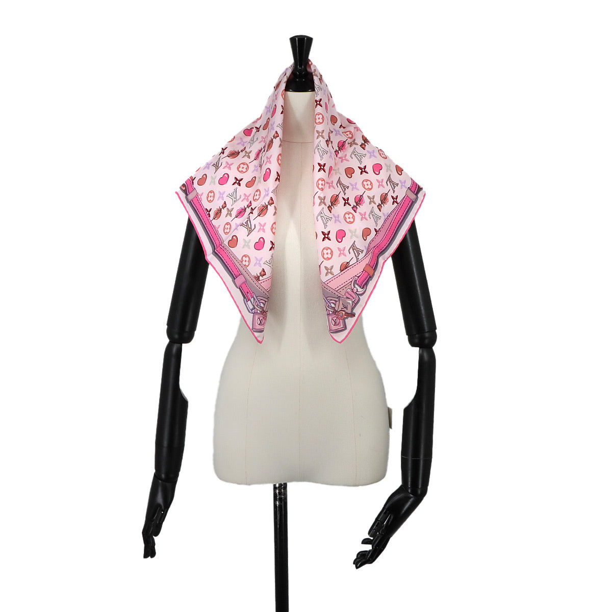 Carre a la Folie Scarf Silk Pink Multicolor M71460