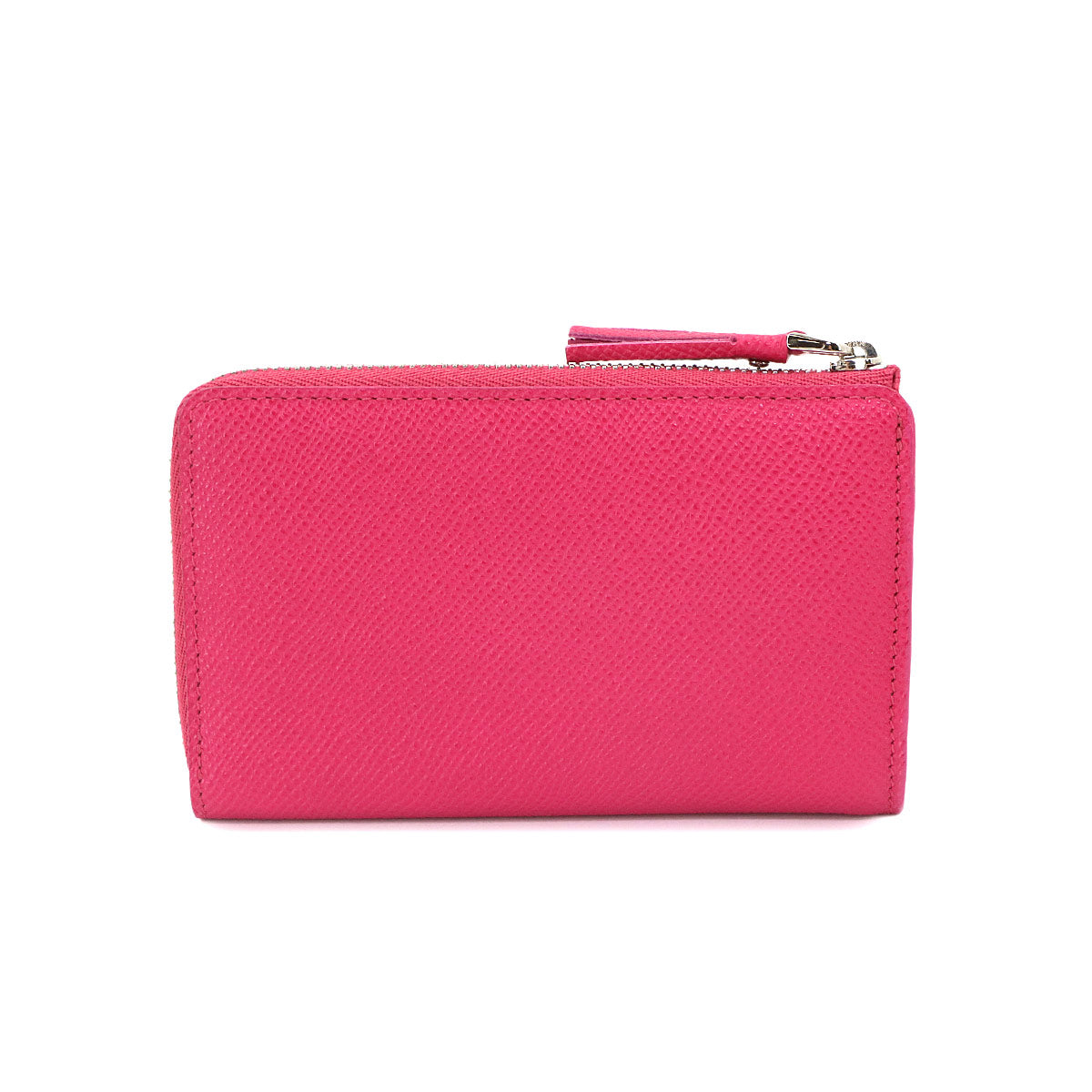Anagram Coin Case with Key Ring Leather Pink Purse