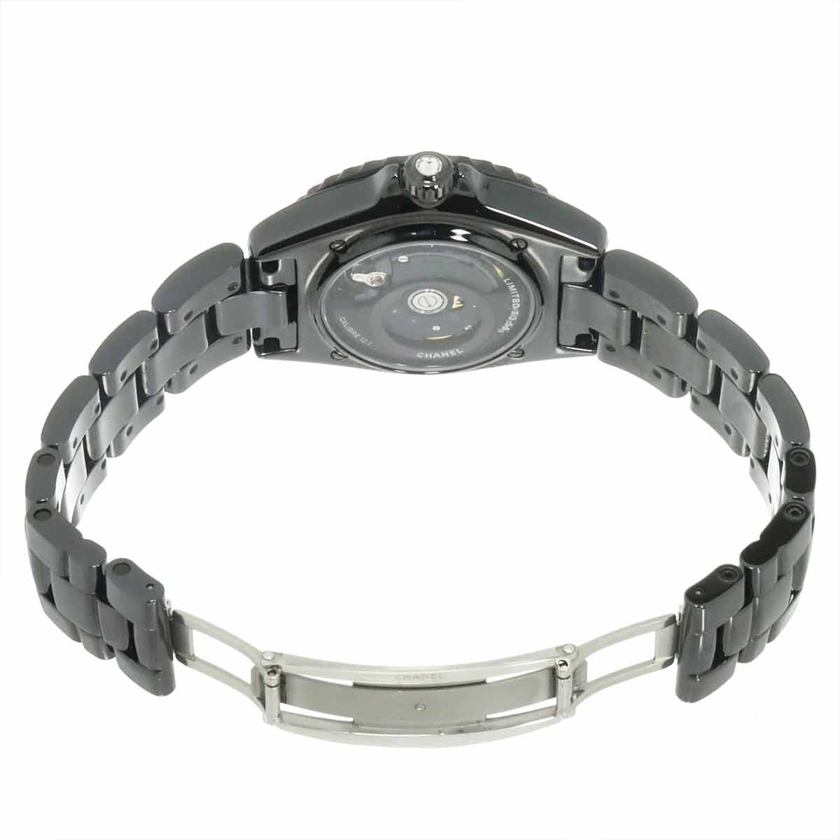 J12 Edition Noir H6347 38mm Automatic Black Ceramic Mens Watch