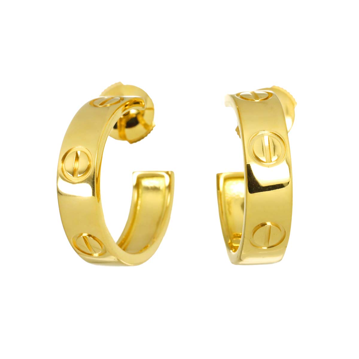 Love Earring Pierced 18K YG 750