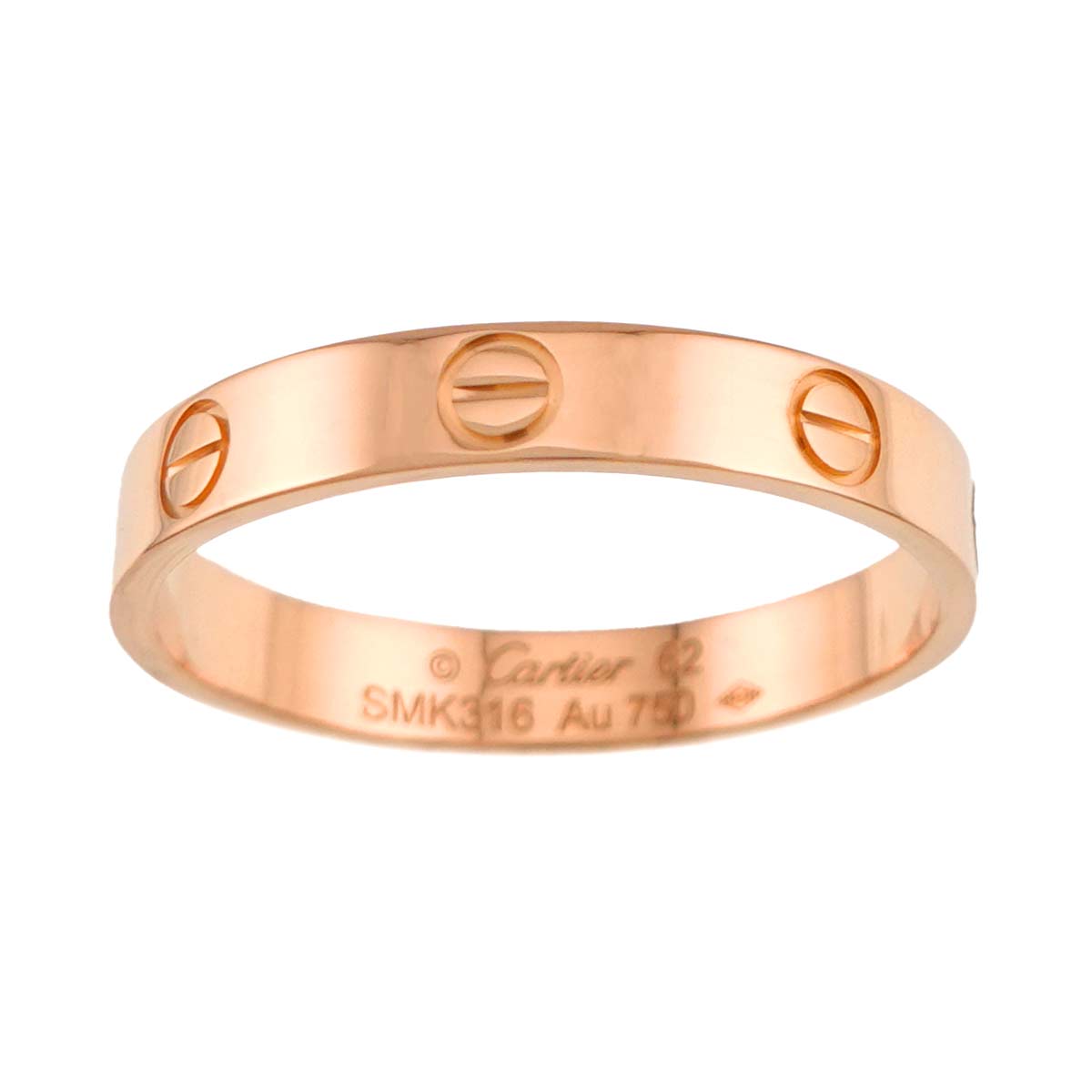 Mini Love Ring 18K Pink Gold 750 size62 9.75-10(US)