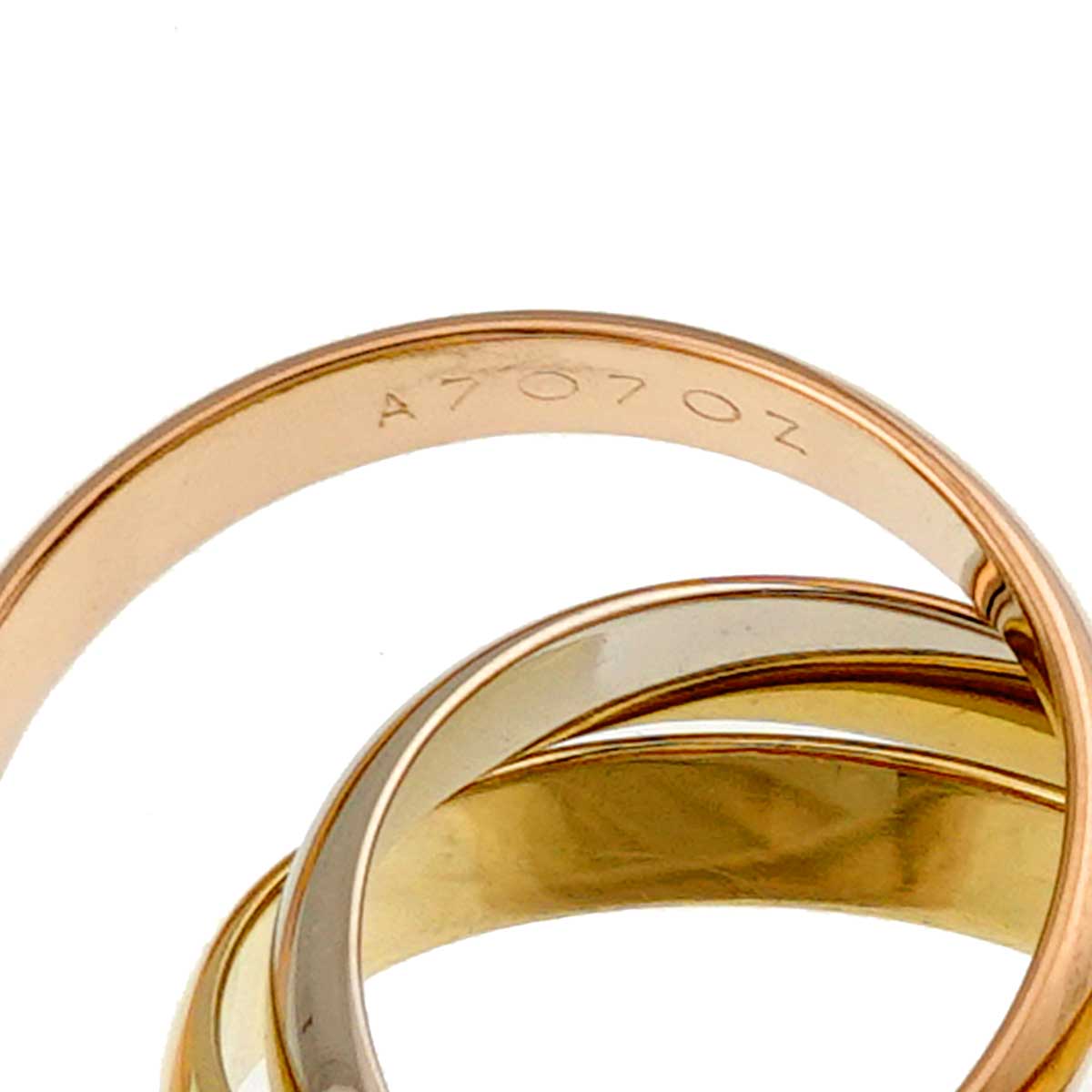 Trinity MM Ring 18K YG WG PG 750 Size51 5.5-5.75(US)