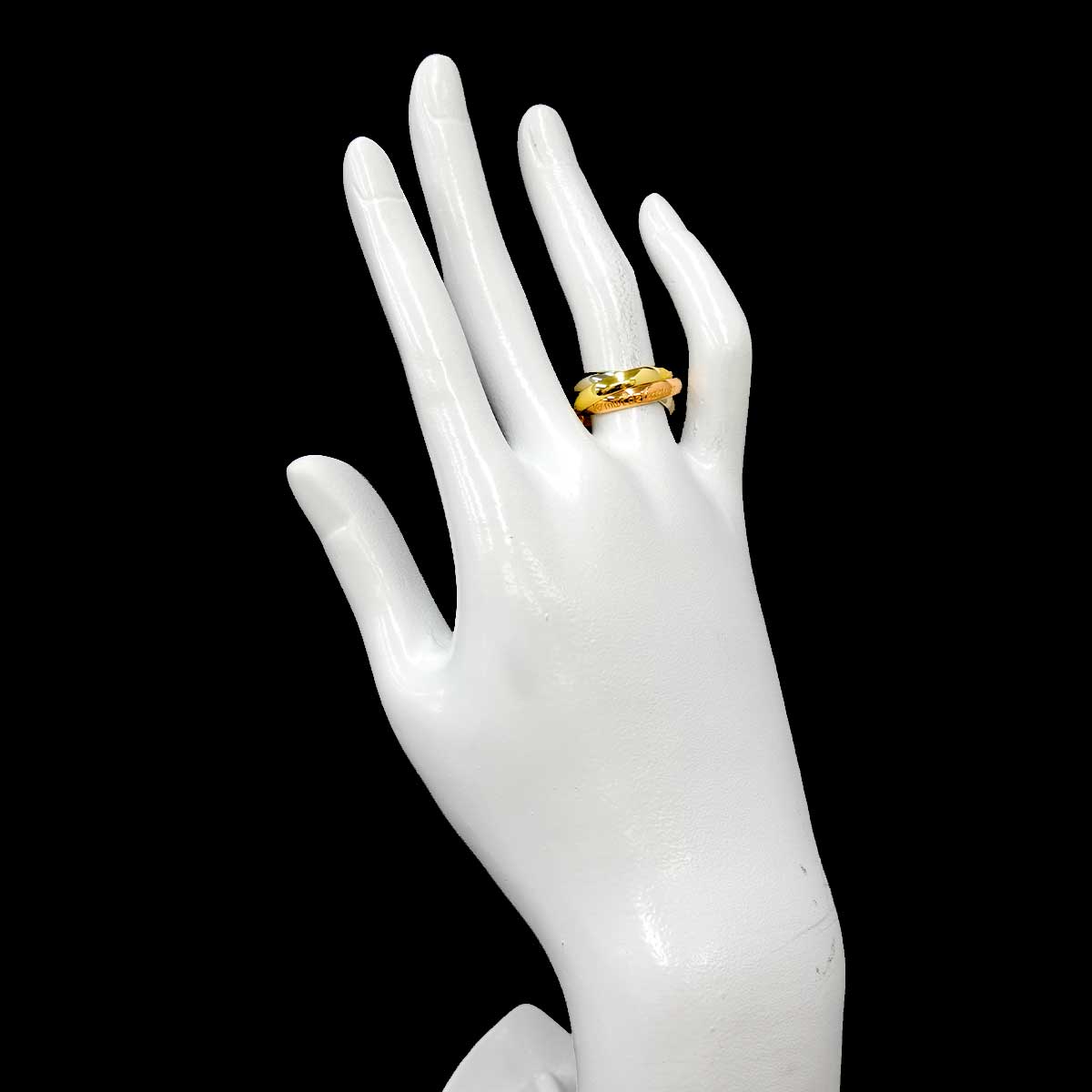 Trinity MM Ring 18K YG WG PG 750 Size51 5.5-5.75(US)