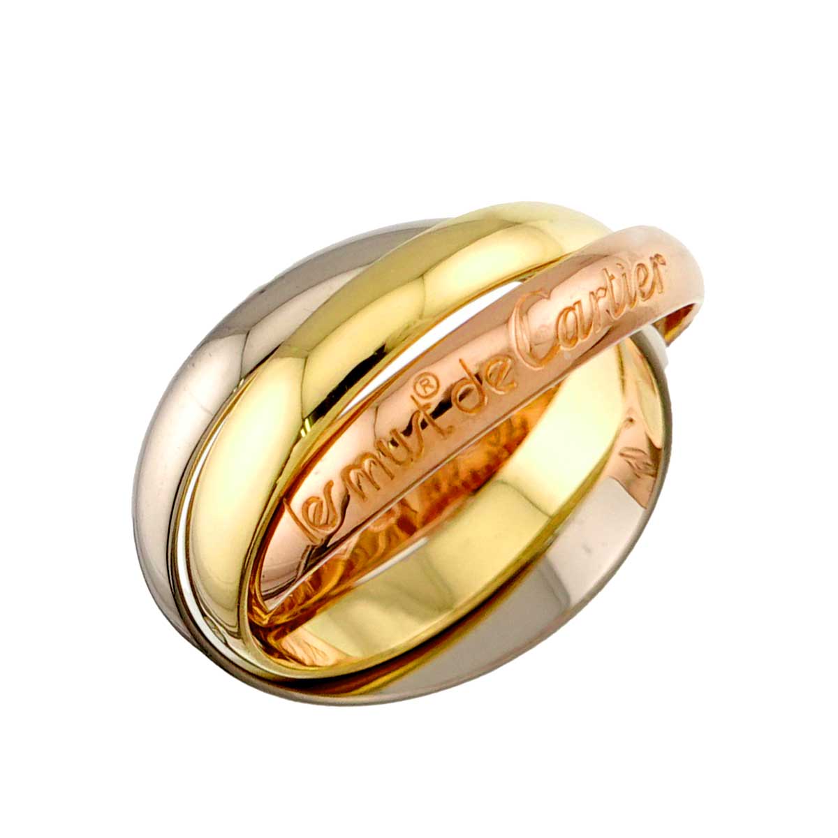 Trinity MM Ring 18K YG WG PG 750 Size51 5.5-5.75(US)