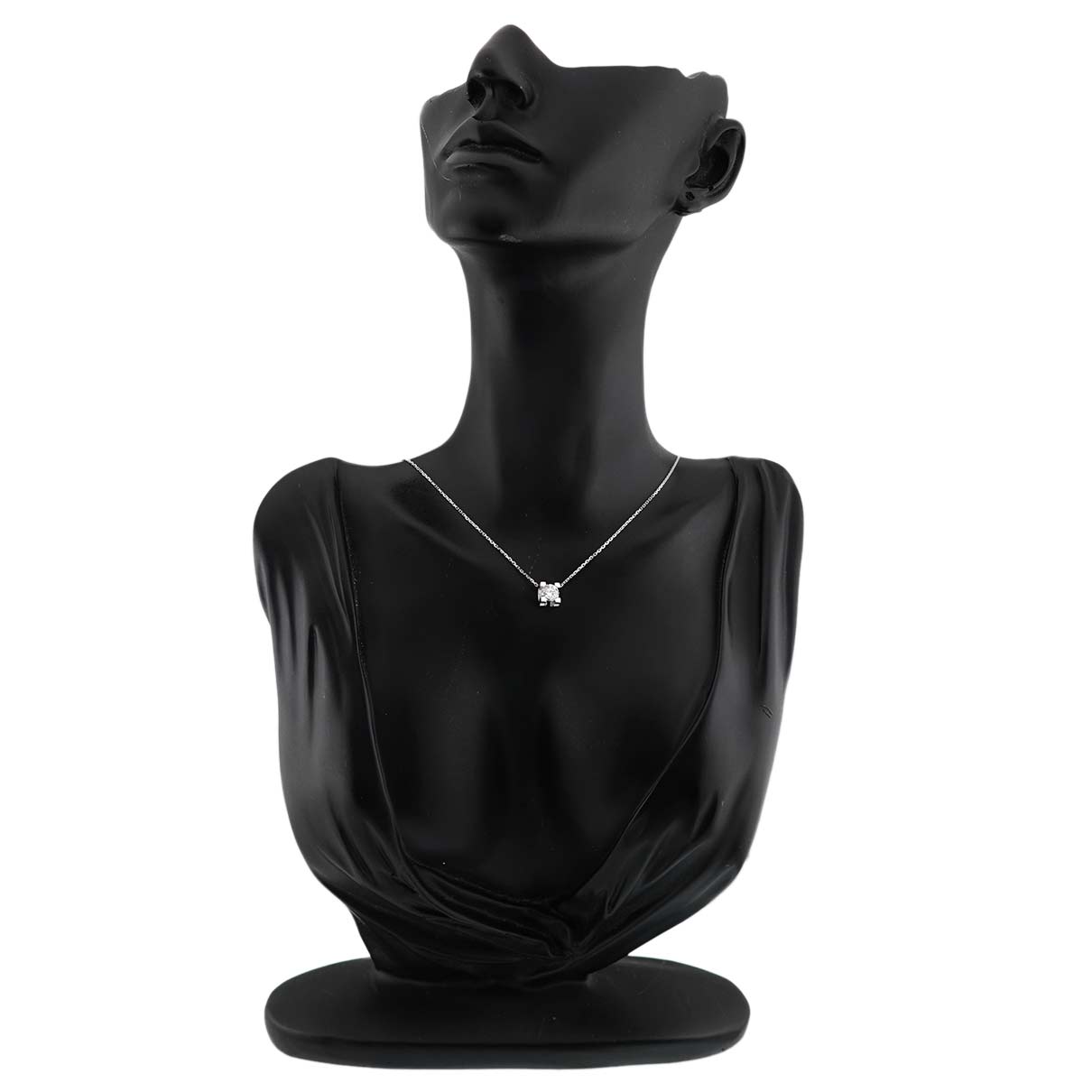C De Diamond 0.70ct H/VS2/3EX Necklace 18K WG 750