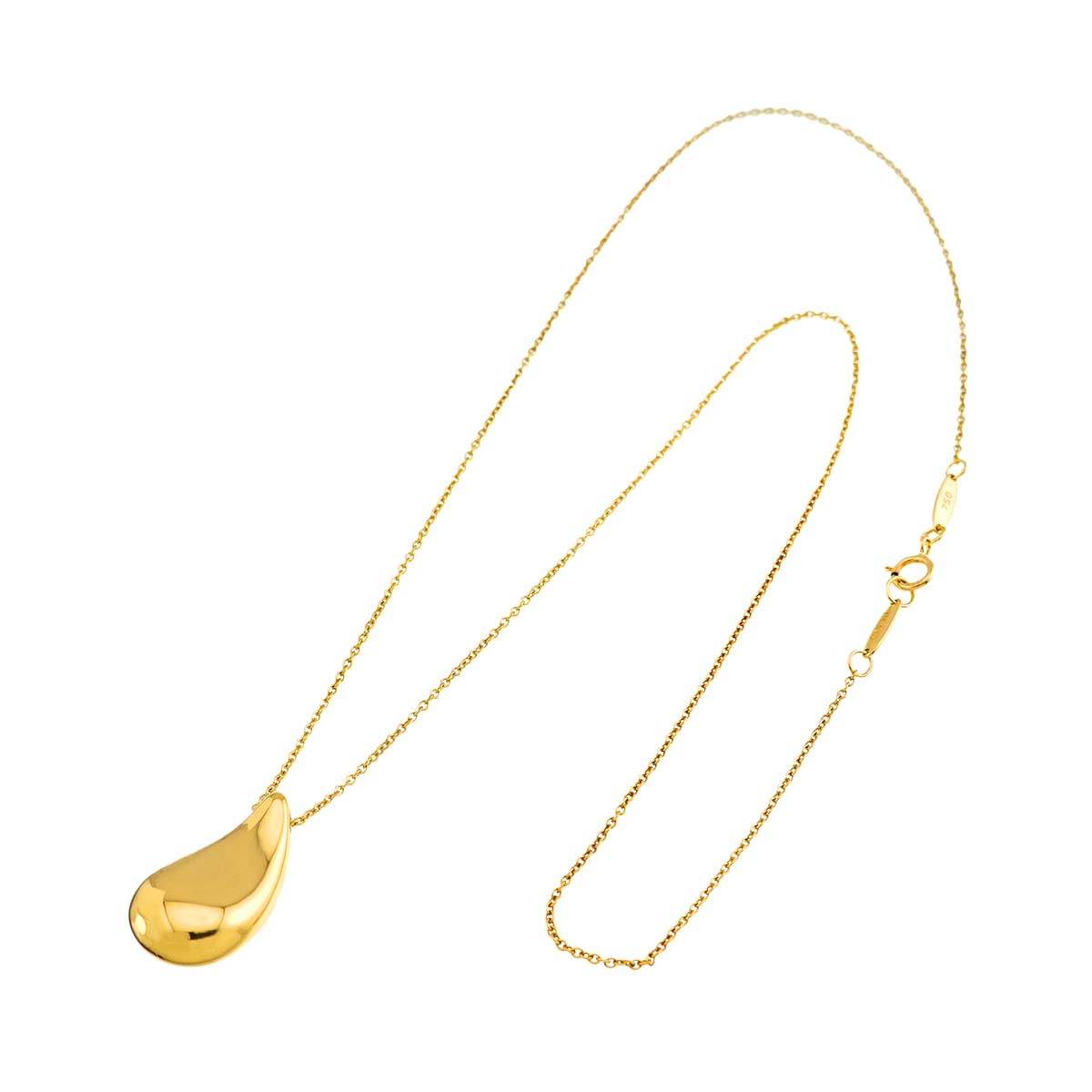 Teardrop Necklace 18K Yellow Gold 750