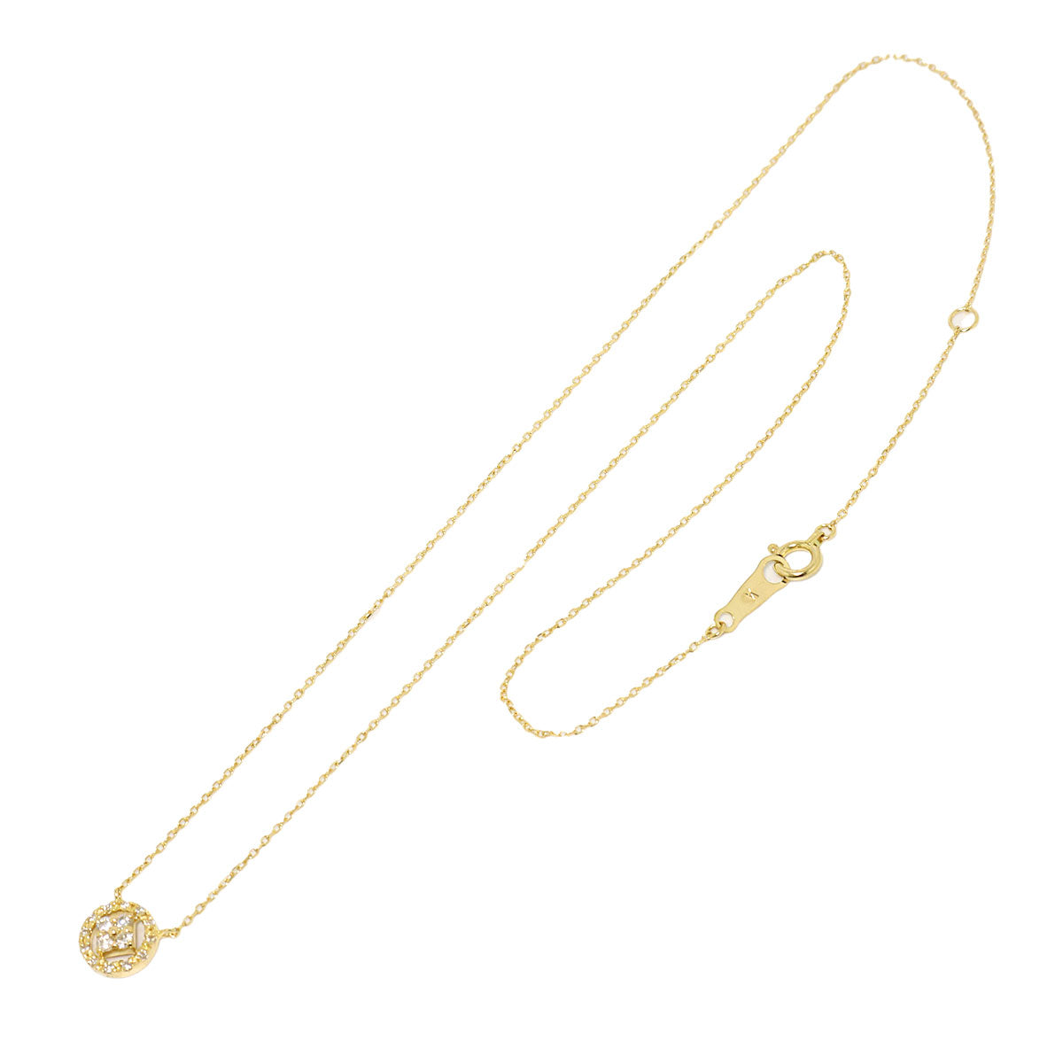 Diamond 0.14ct Necklace 18K Yellow Gold 750