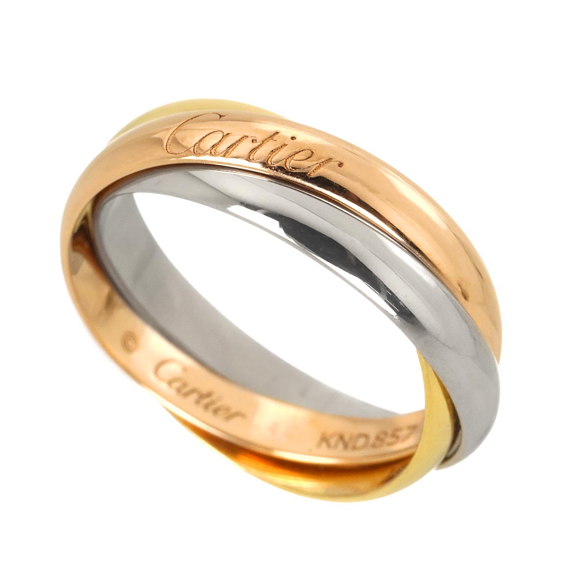Trinity Ring SM 18K YG WG PG 750 Size48 4.5(US)