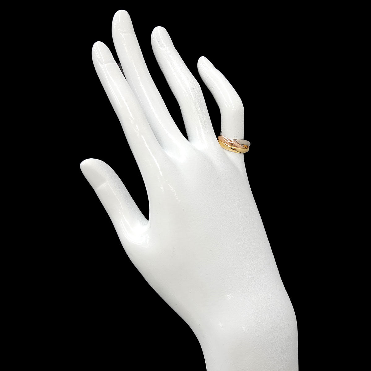Trinity Ring SM 18K YG WG PG 750 Size48 4.5(US)