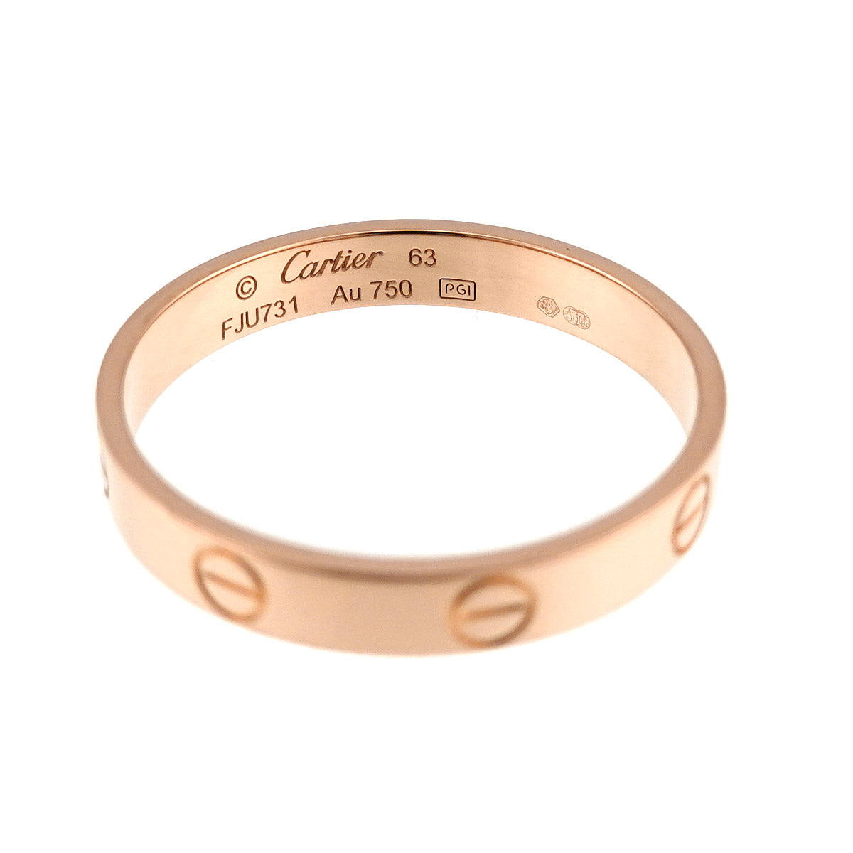 Mini Love Ring 18K Pink Gold 750 size63 9.75-10(US)