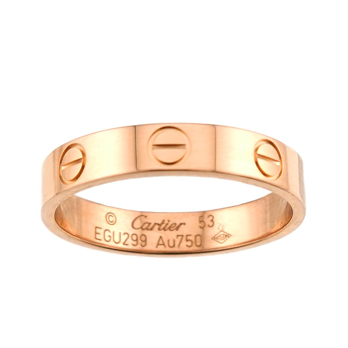 Mini Love Ring 18K Pink Gold 750 size53 6-6.25(US)