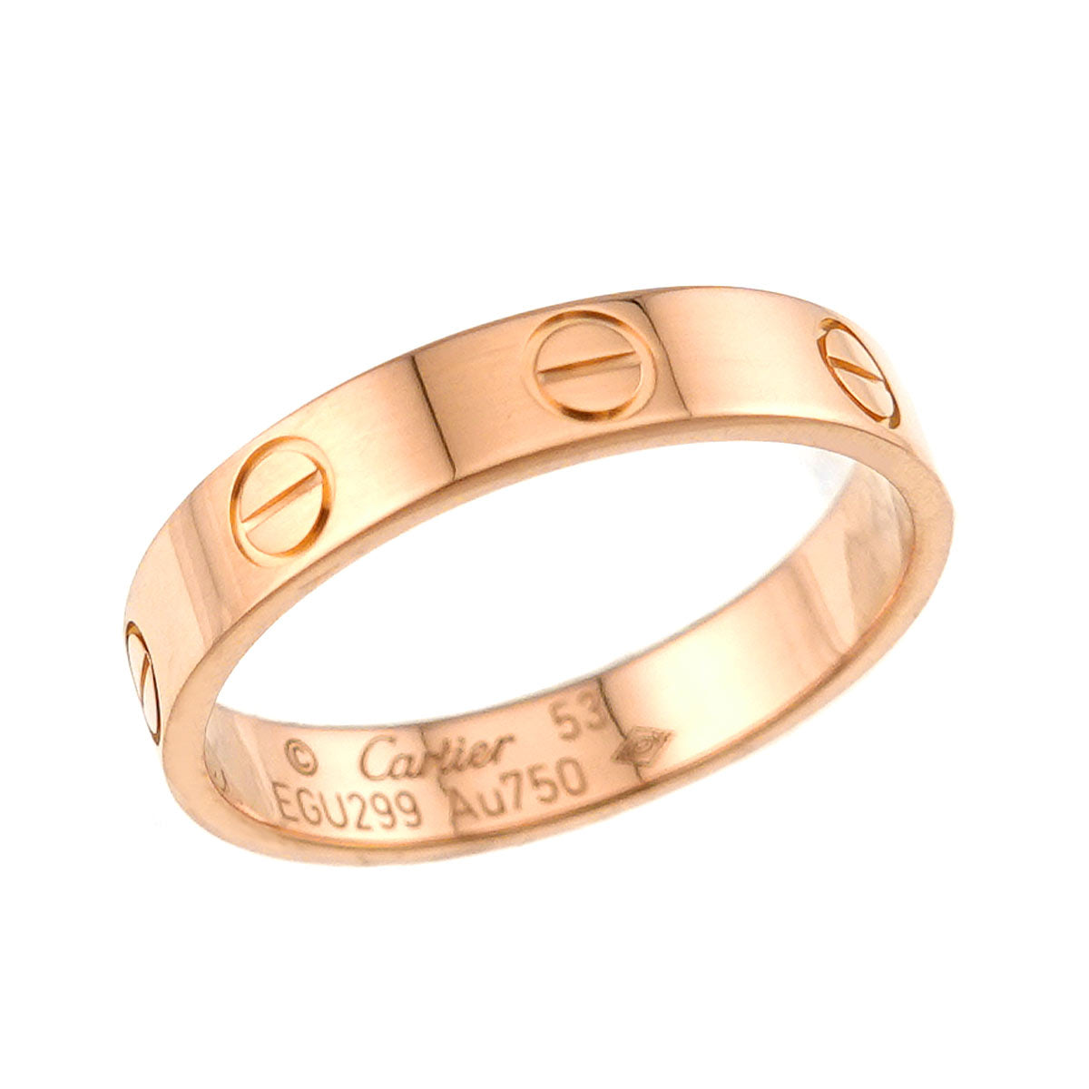 Mini Love Ring 18K Pink Gold 750 size53 6-6.25(US)