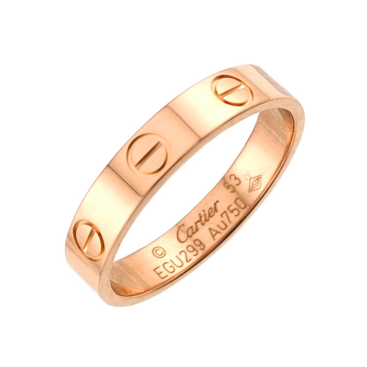 Mini Love Ring 18K Pink Gold 750 size53 6-6.25(US)