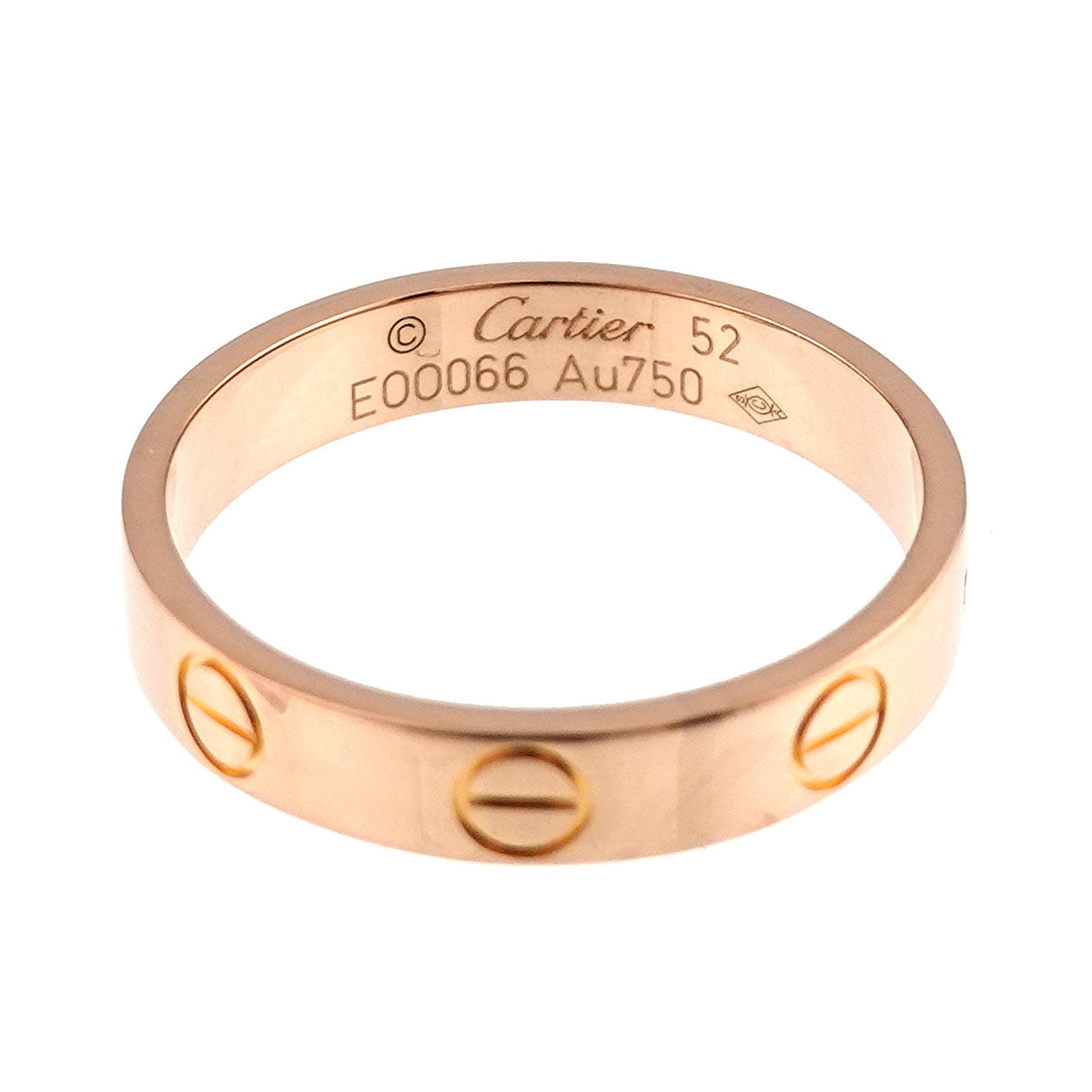 Mini Love Ring 18K Pink Gold 750 size52 5.75-6(US)