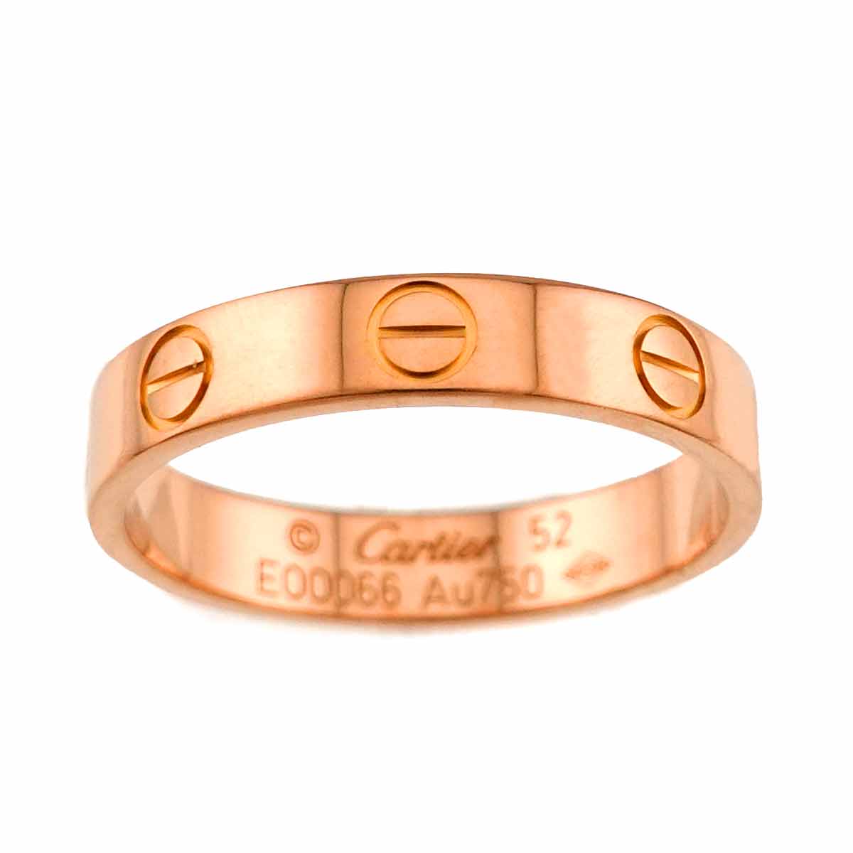 Mini Love Ring 18K Pink Gold 750 size52 5.75-6(US)