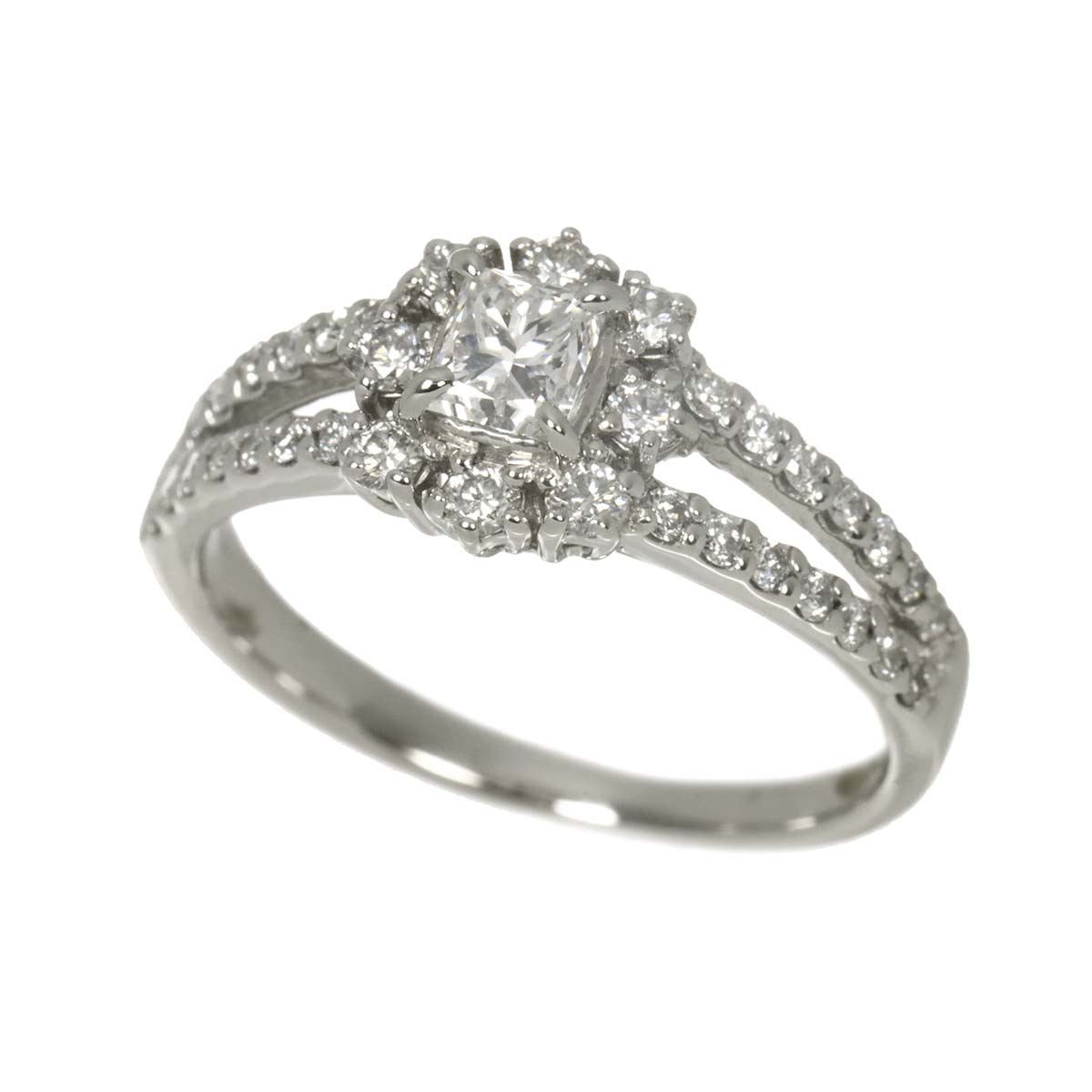 Diamond 0.319ct D/VS2 0.37ct Ring Pt Platinum size4.75-5(US)